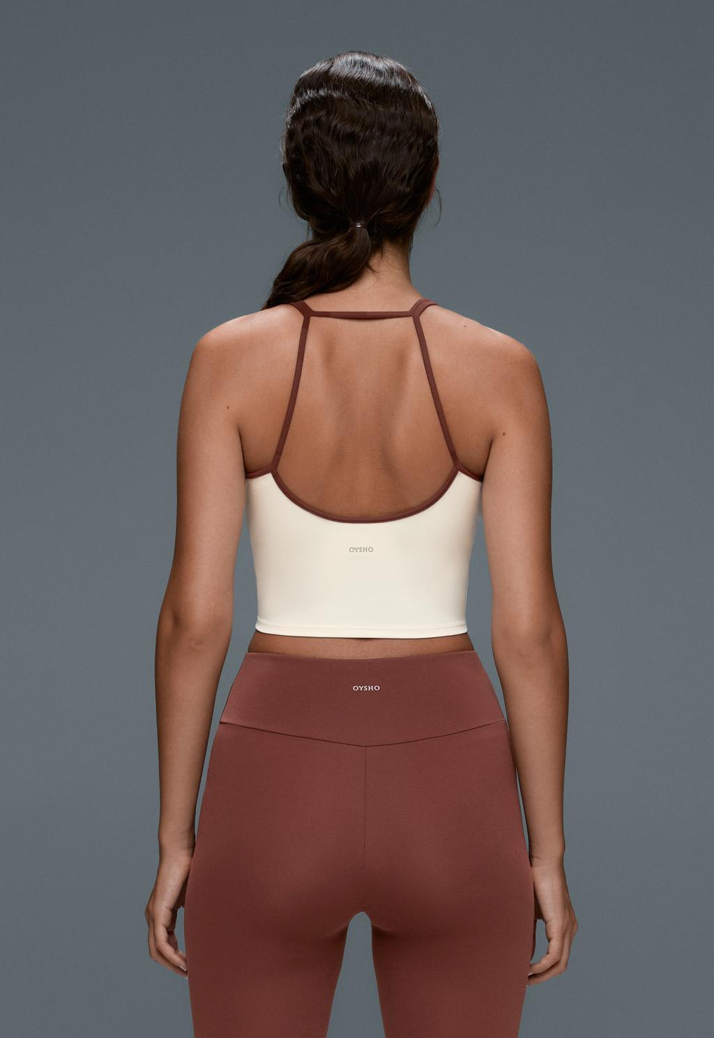 Comfortlux strap tank top with contrasting detail