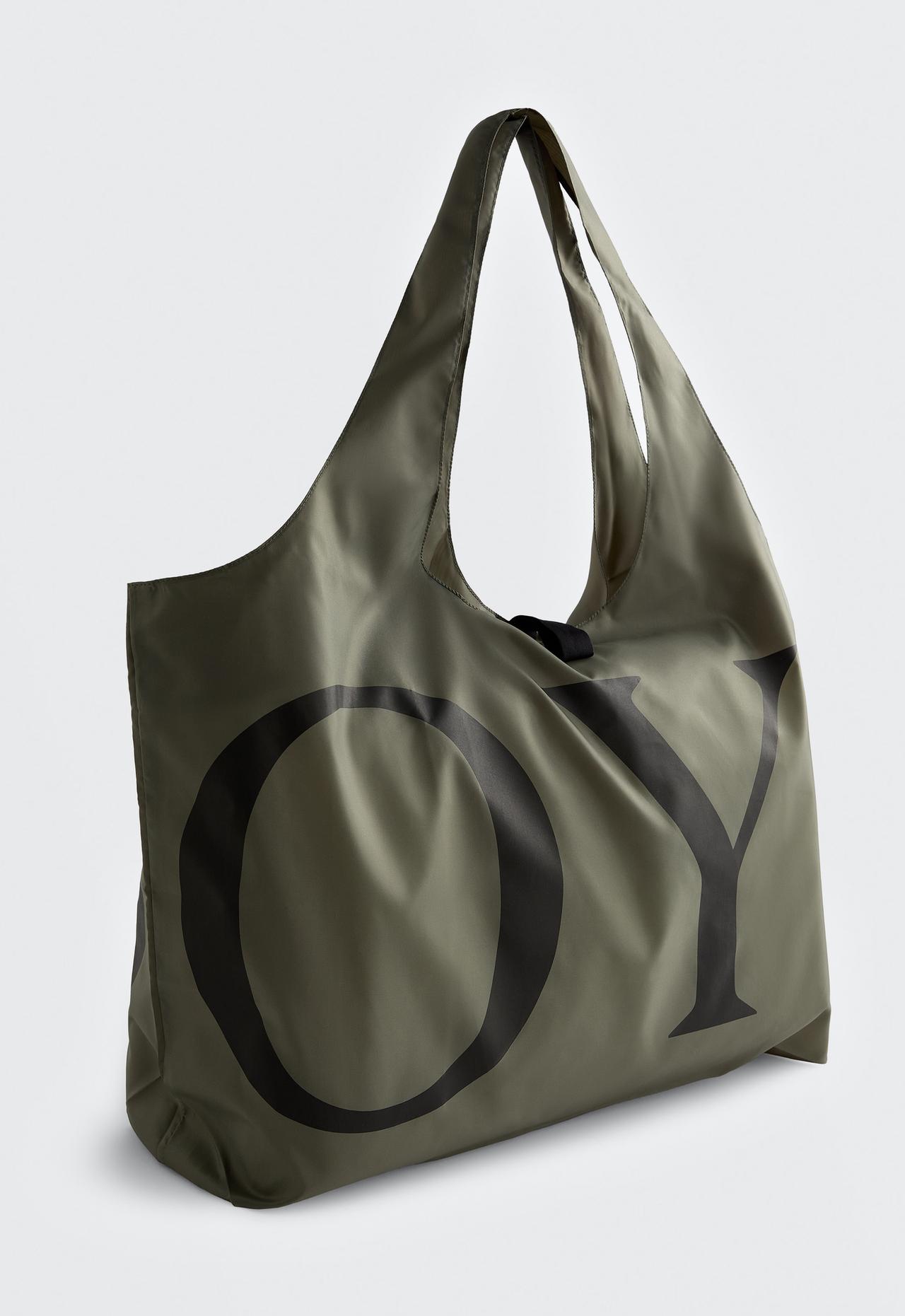 OYSHO Packable Bag — KHAKI-GREY