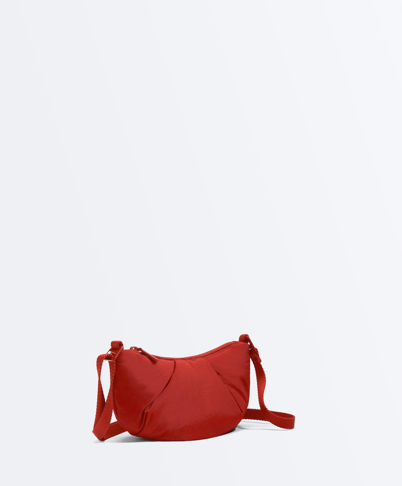 Mini quilted crossbody bag — RED