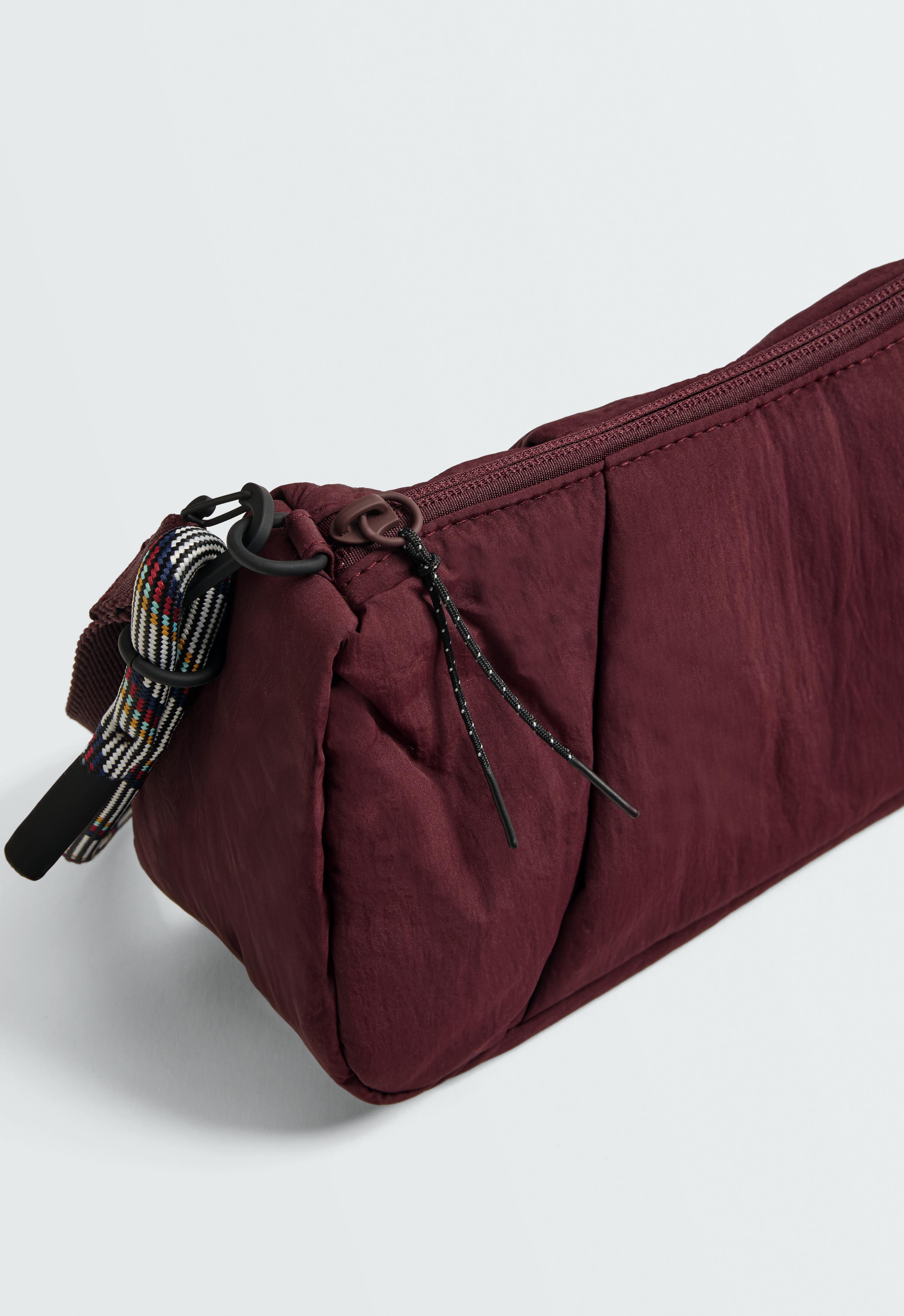 Padded crossbody bag — BURGUNDY