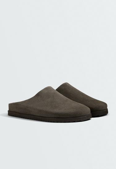 Suede mules — GREY 2