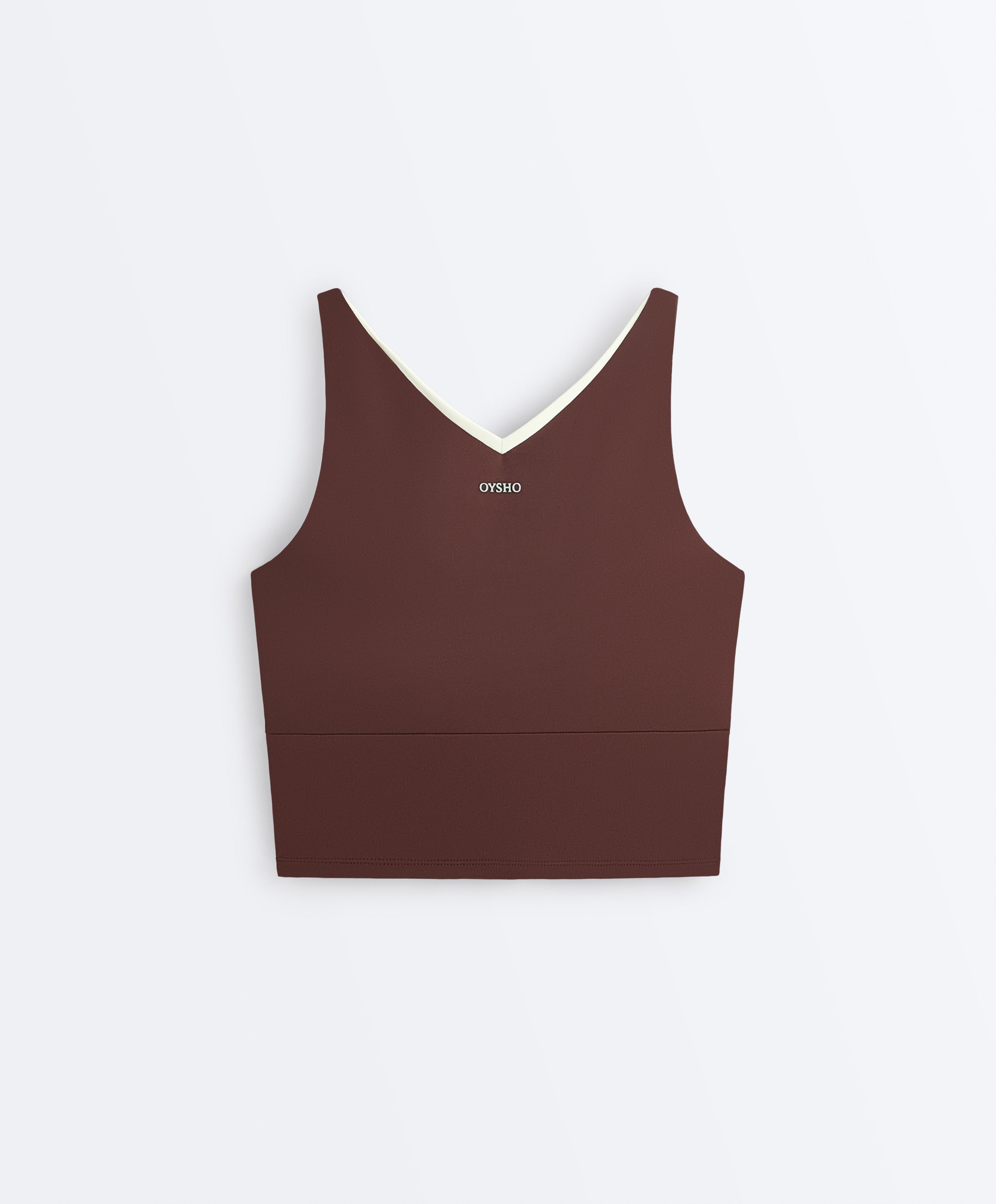 Comfortlux V-neck strappy tank top | OYSHO România