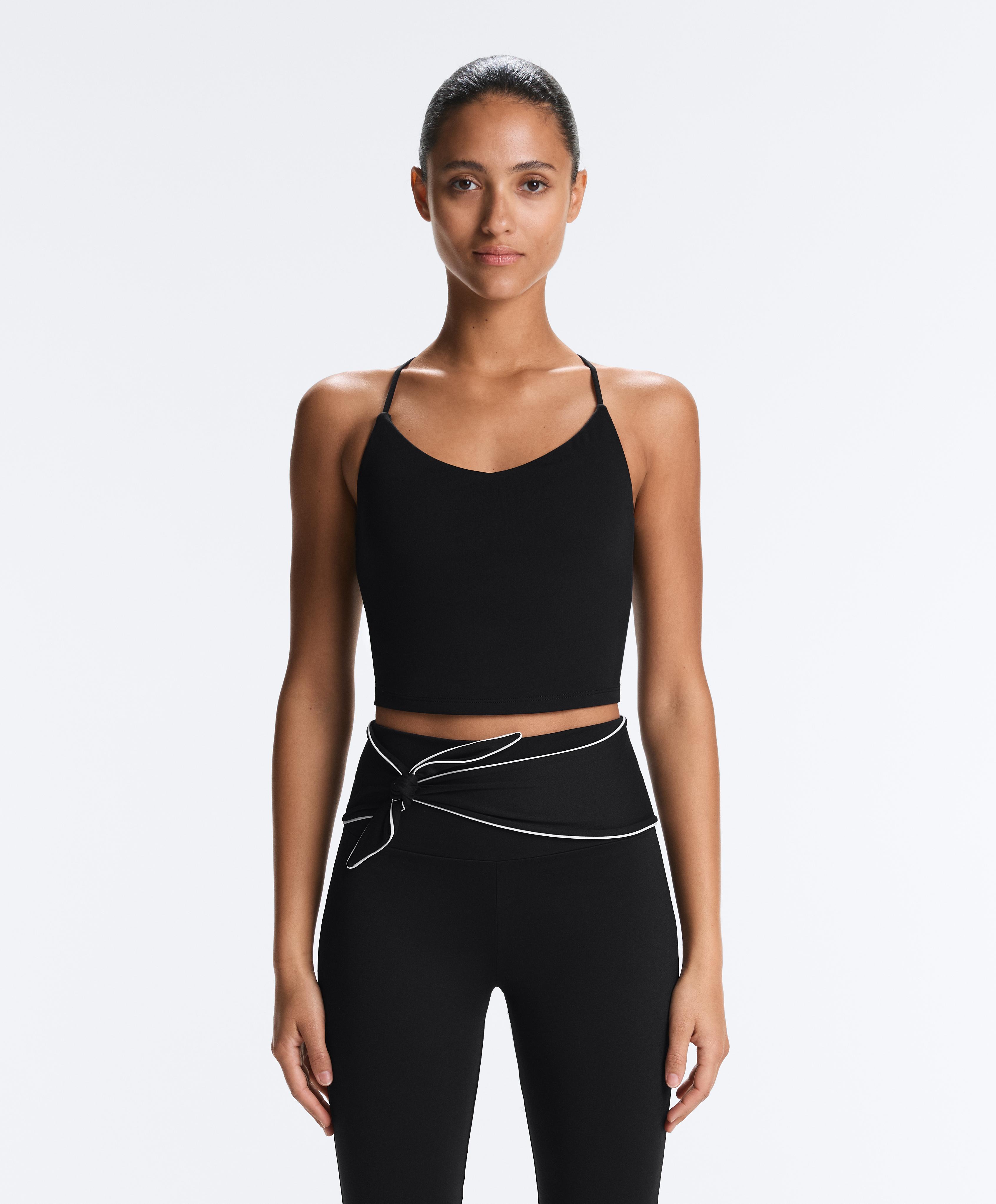 Comfortlux tank top with adjustable straps — BLACK