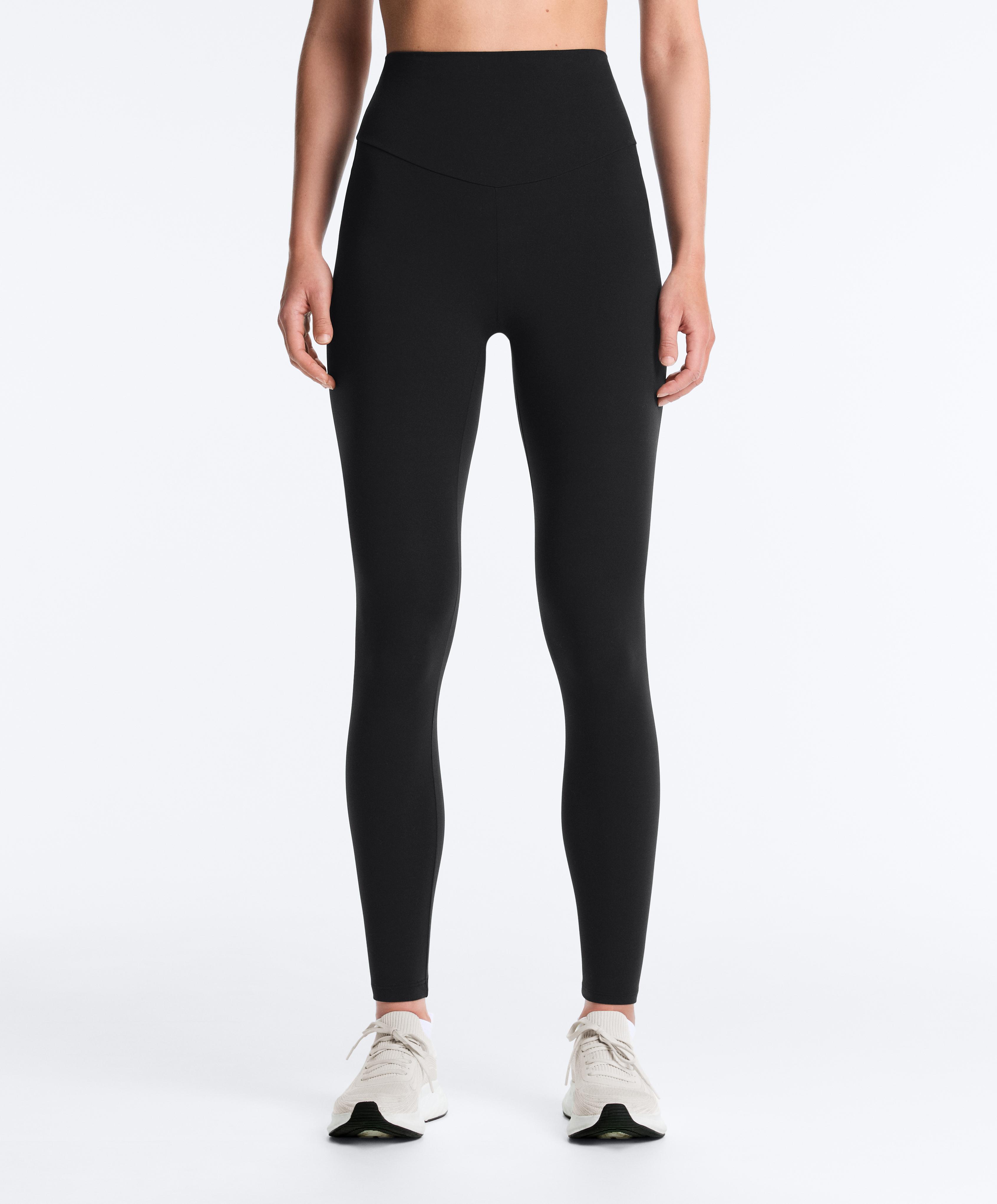Comfortlux super high-rise ankle-length leggings — BLACK