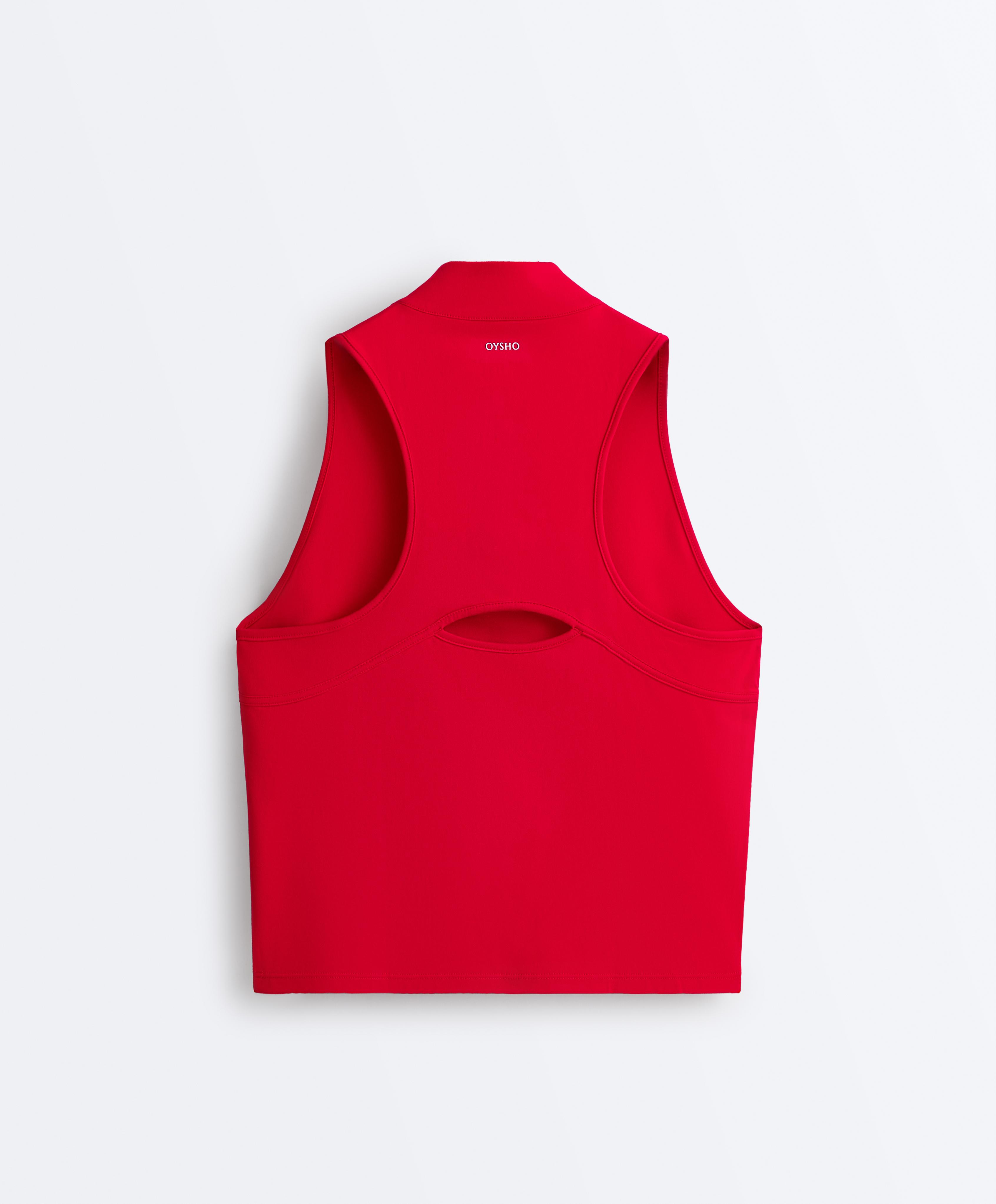 Half-zip sleeveless top | OYSHO United States