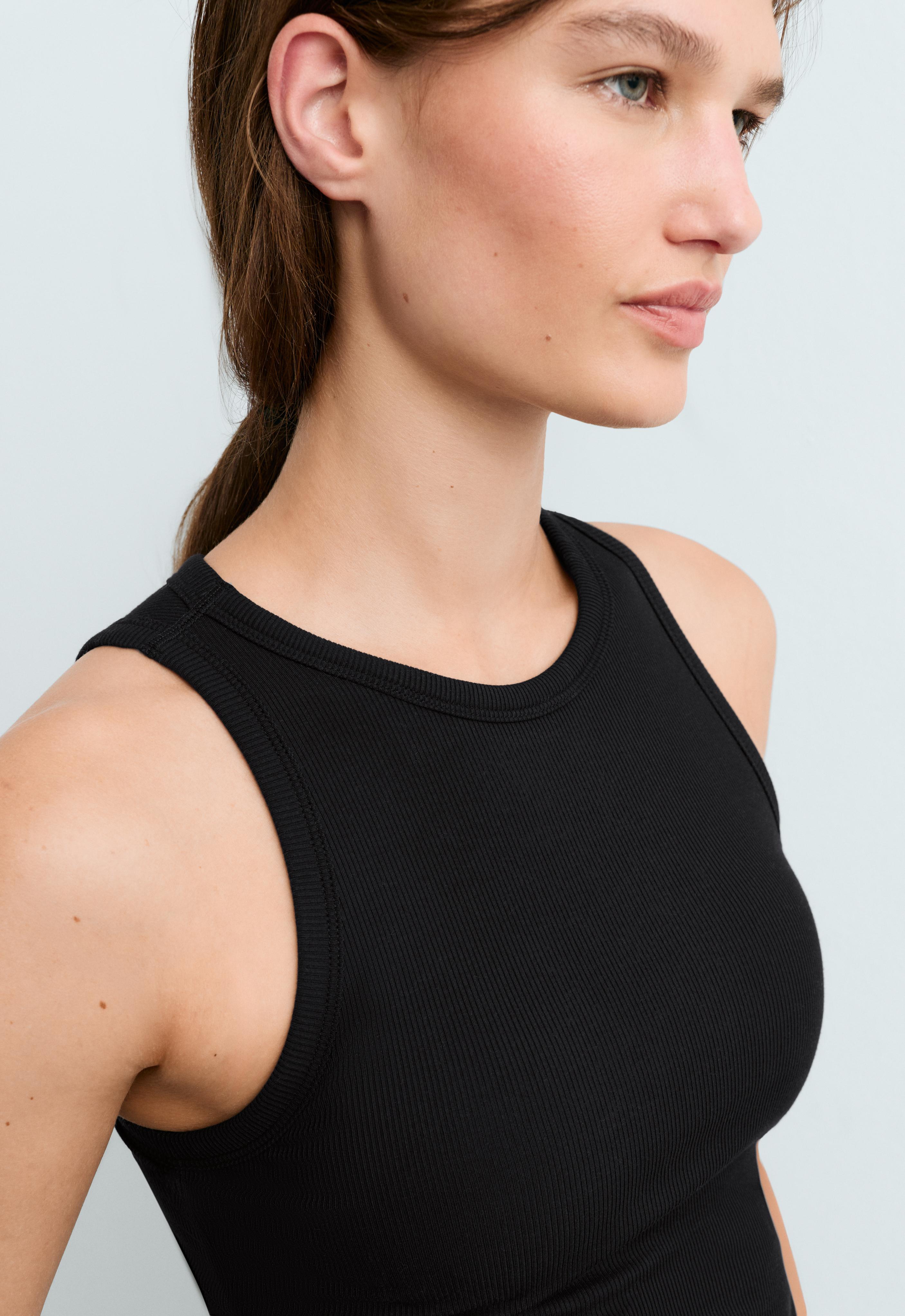 长款 Rib 莫代尔混纺 Tank top