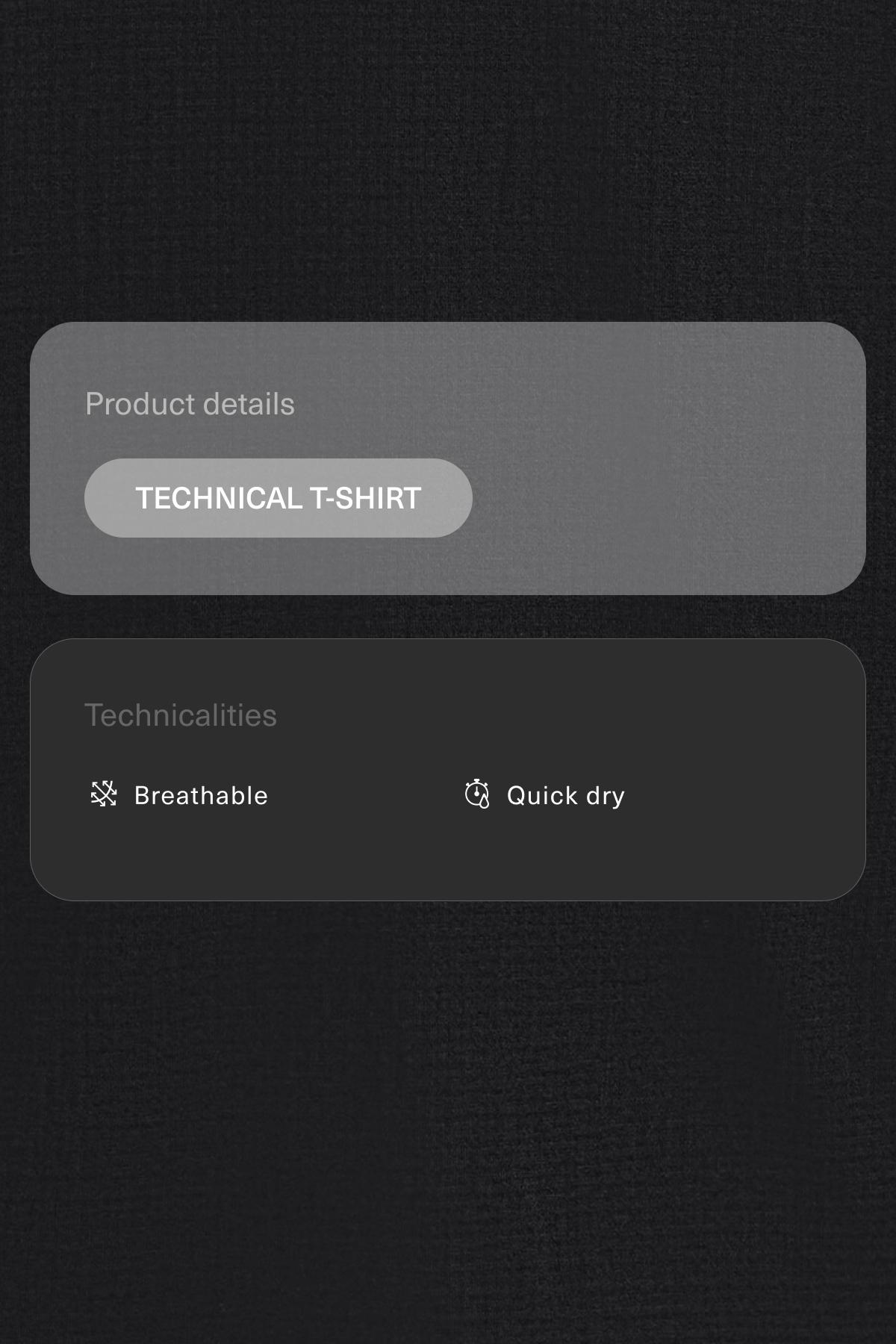 Long-sleeved technical T-shirt — BLACK
