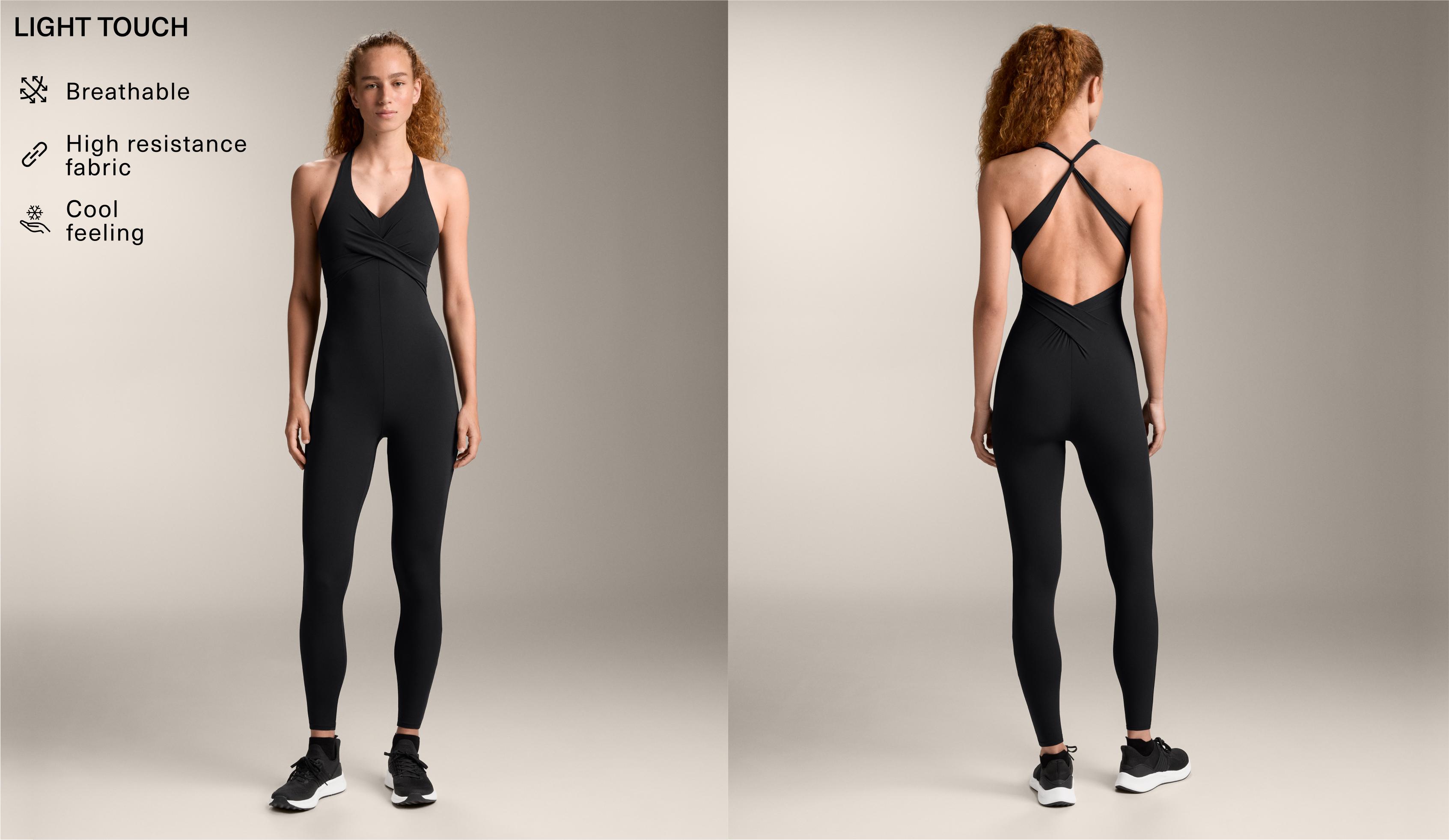 Light Touch Draped Long Jumpsuit - Sale