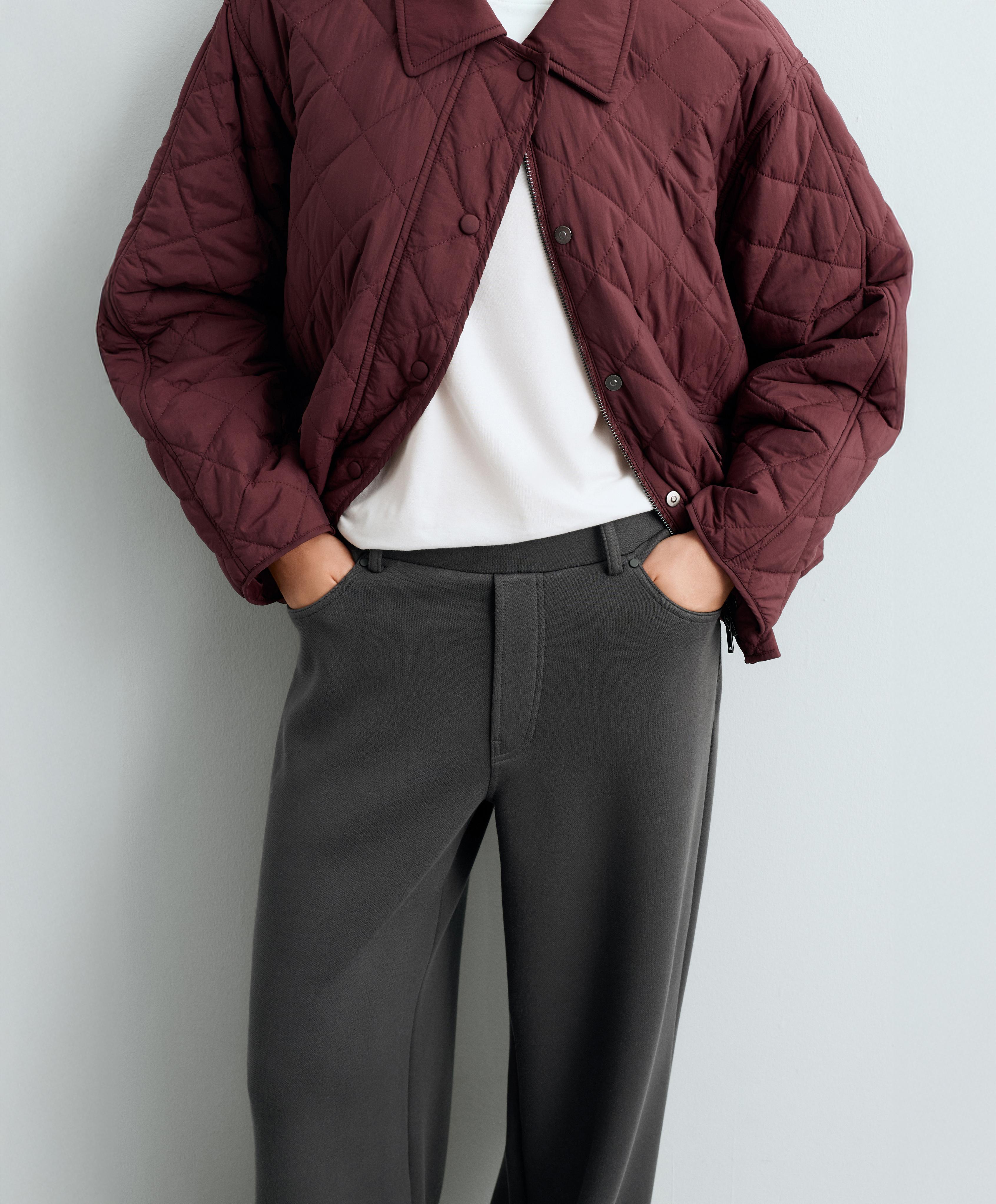 5-pocket wide-leg trousers — DARK ANTHRACITE