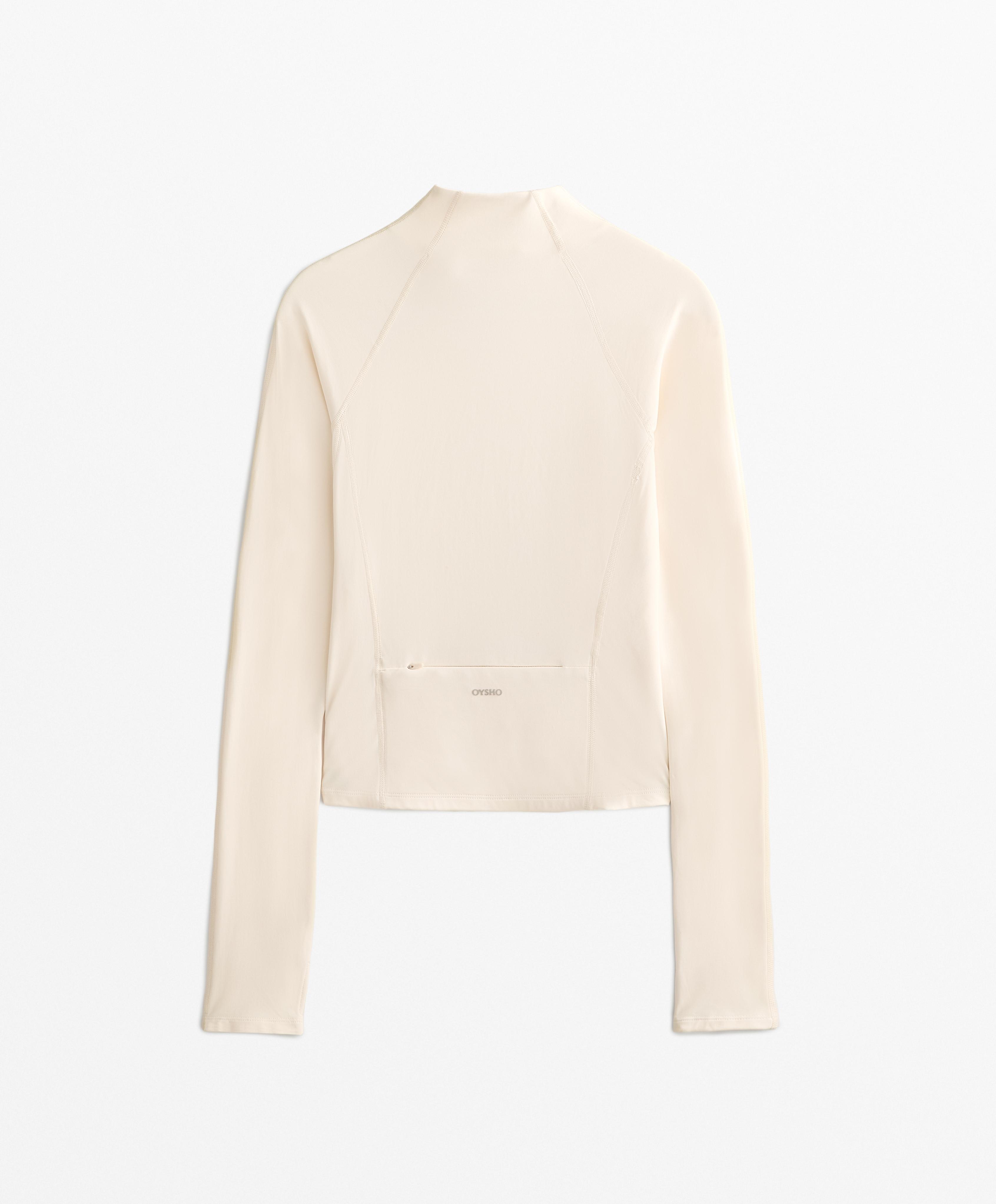 Light warm technical jacket with seams