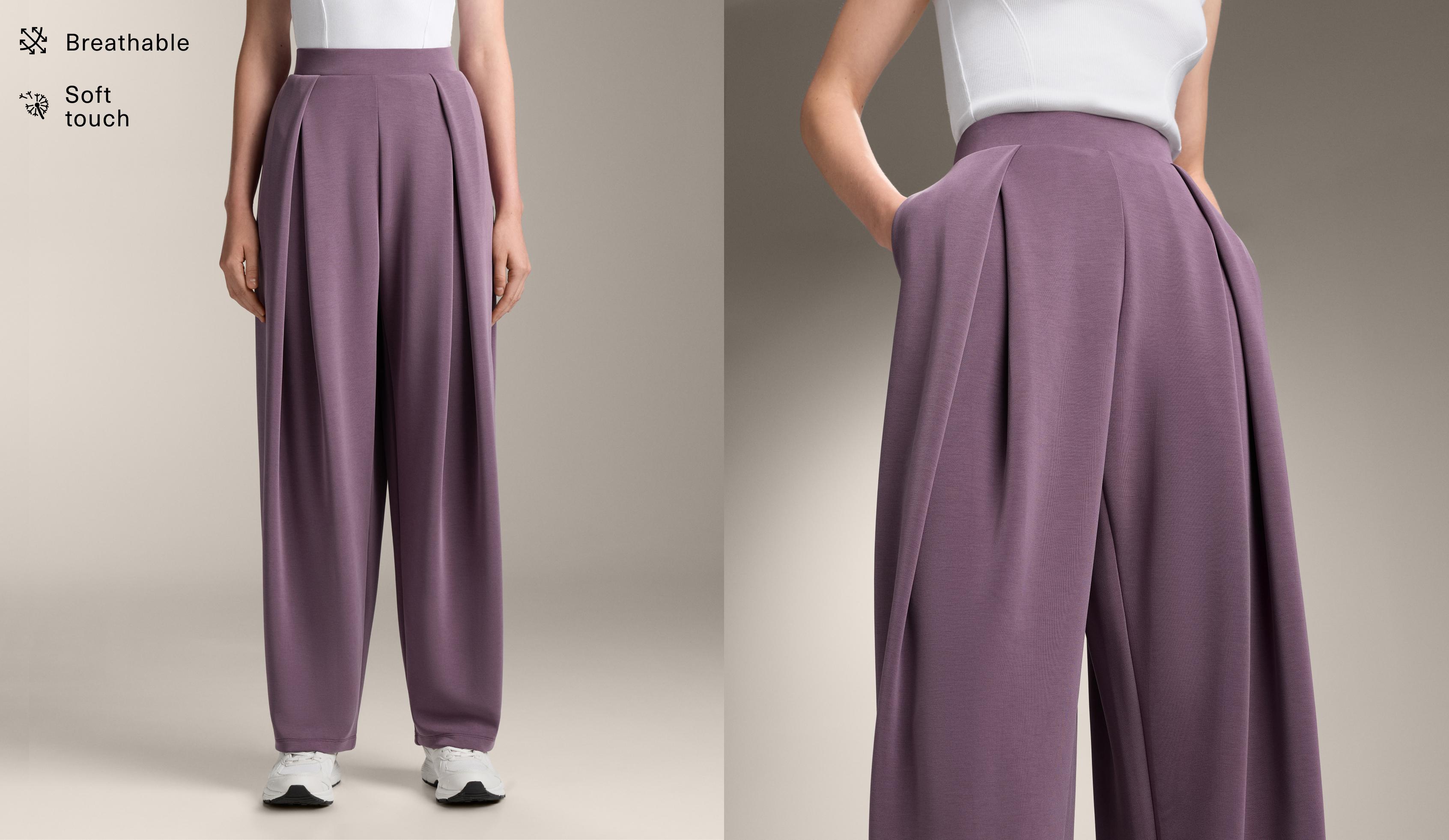 Cocoon Trousers with Soft-Touch Modal