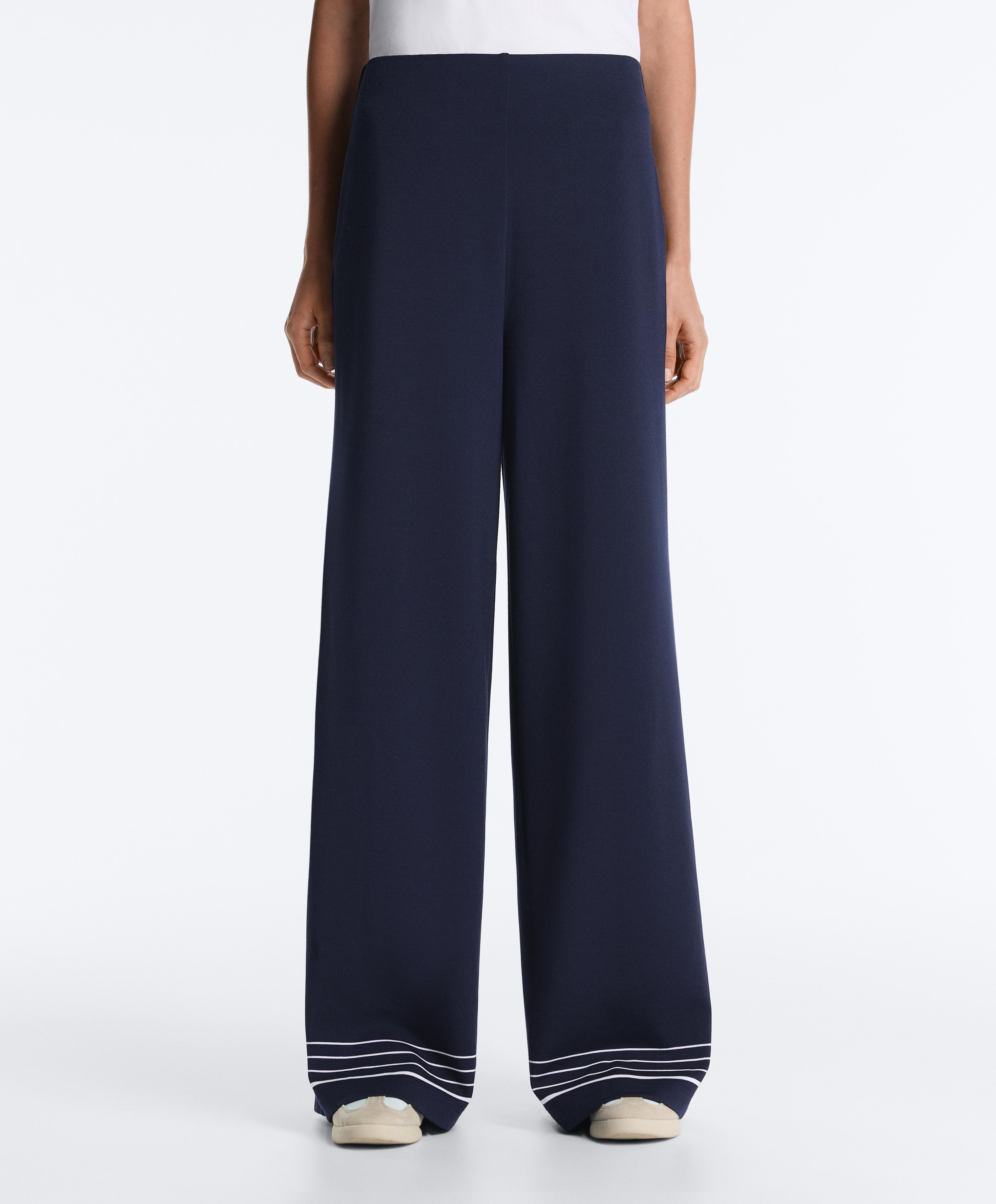 Pantalón detalle rayas marinero con modal tacto suave Pantalón detalle rayas marinero con modal tacto suave