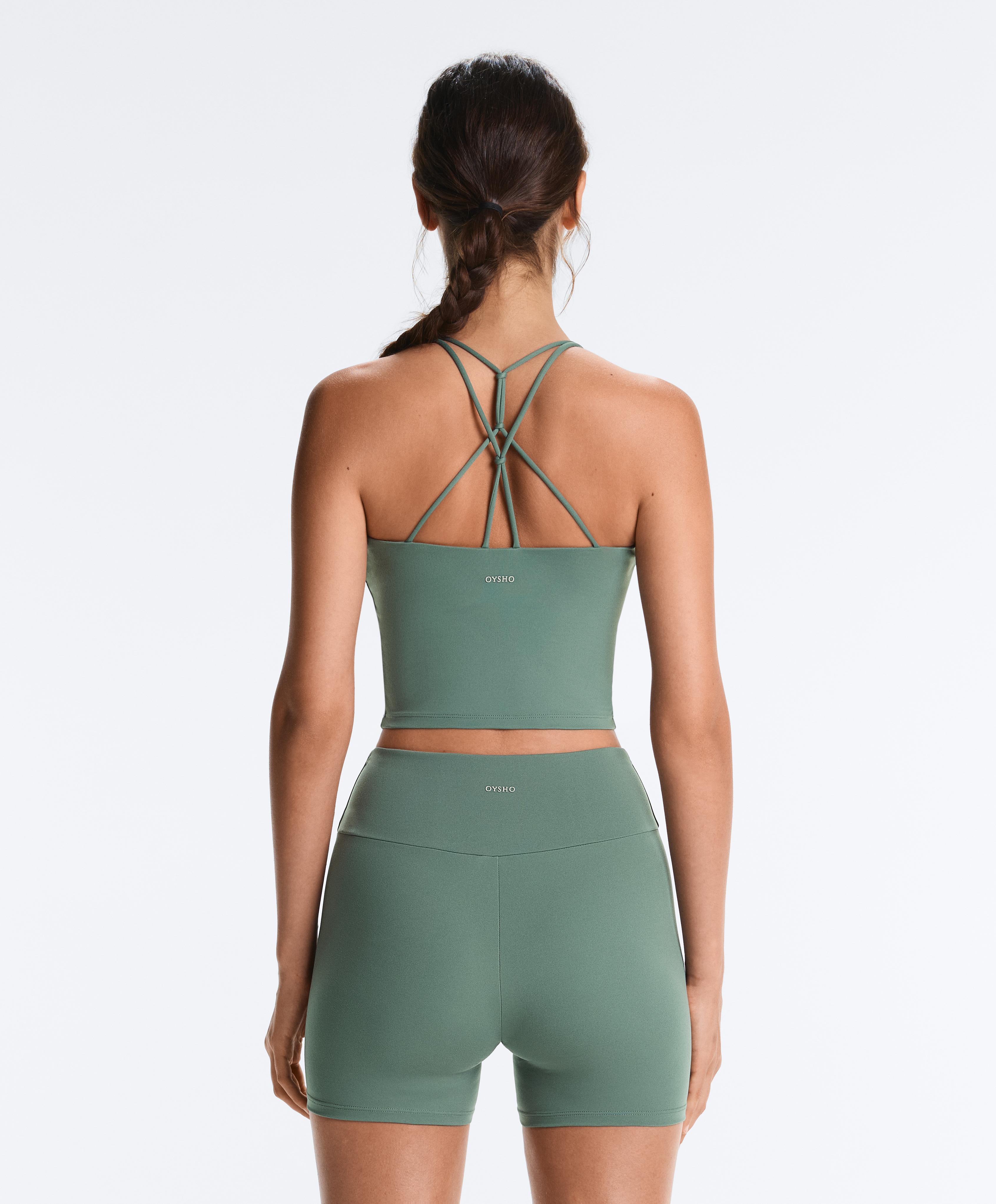 Comfortlux crossover strap tank top — GREEN