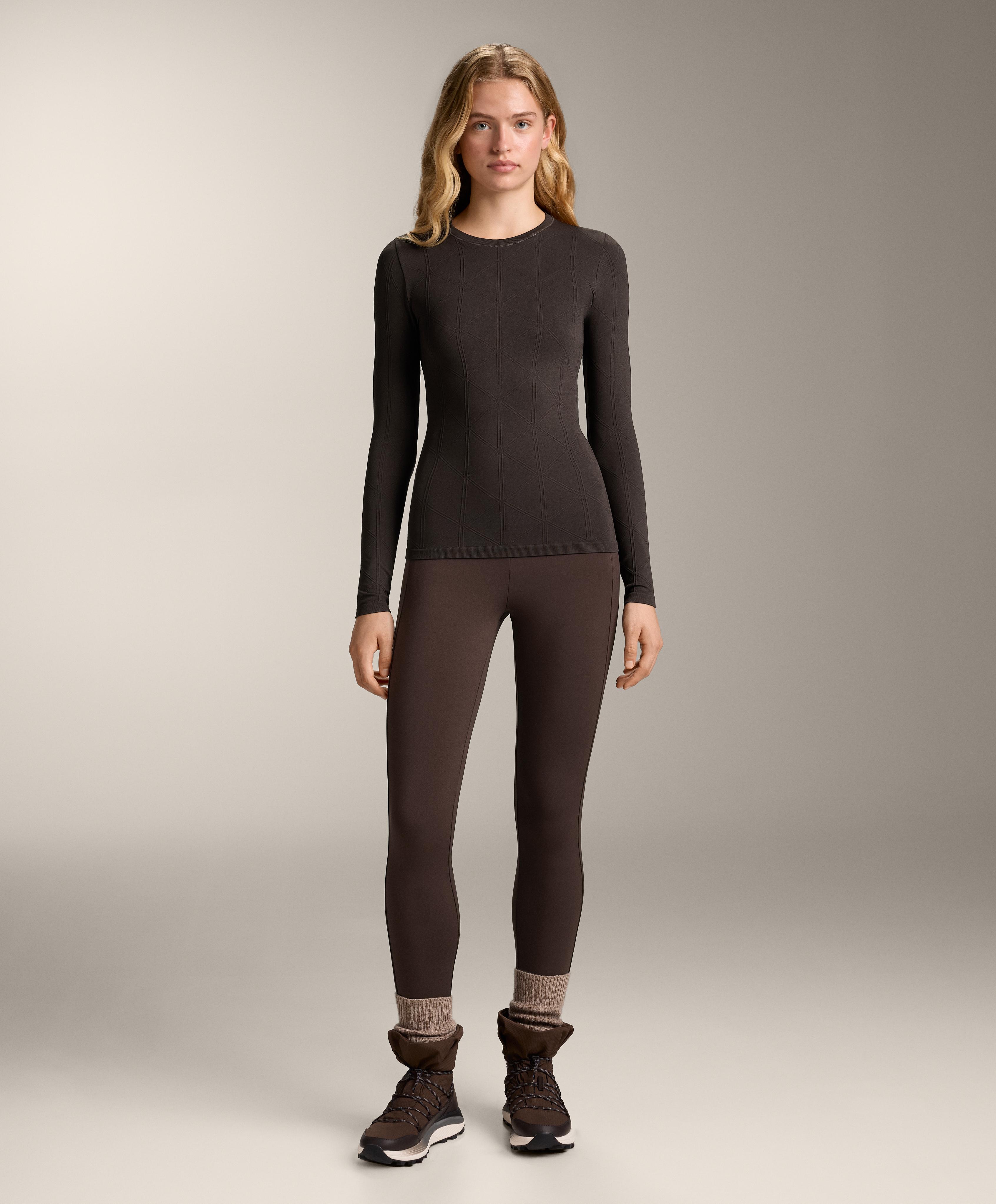 Thermal seamless jacquard base layer T-shirt - Sale