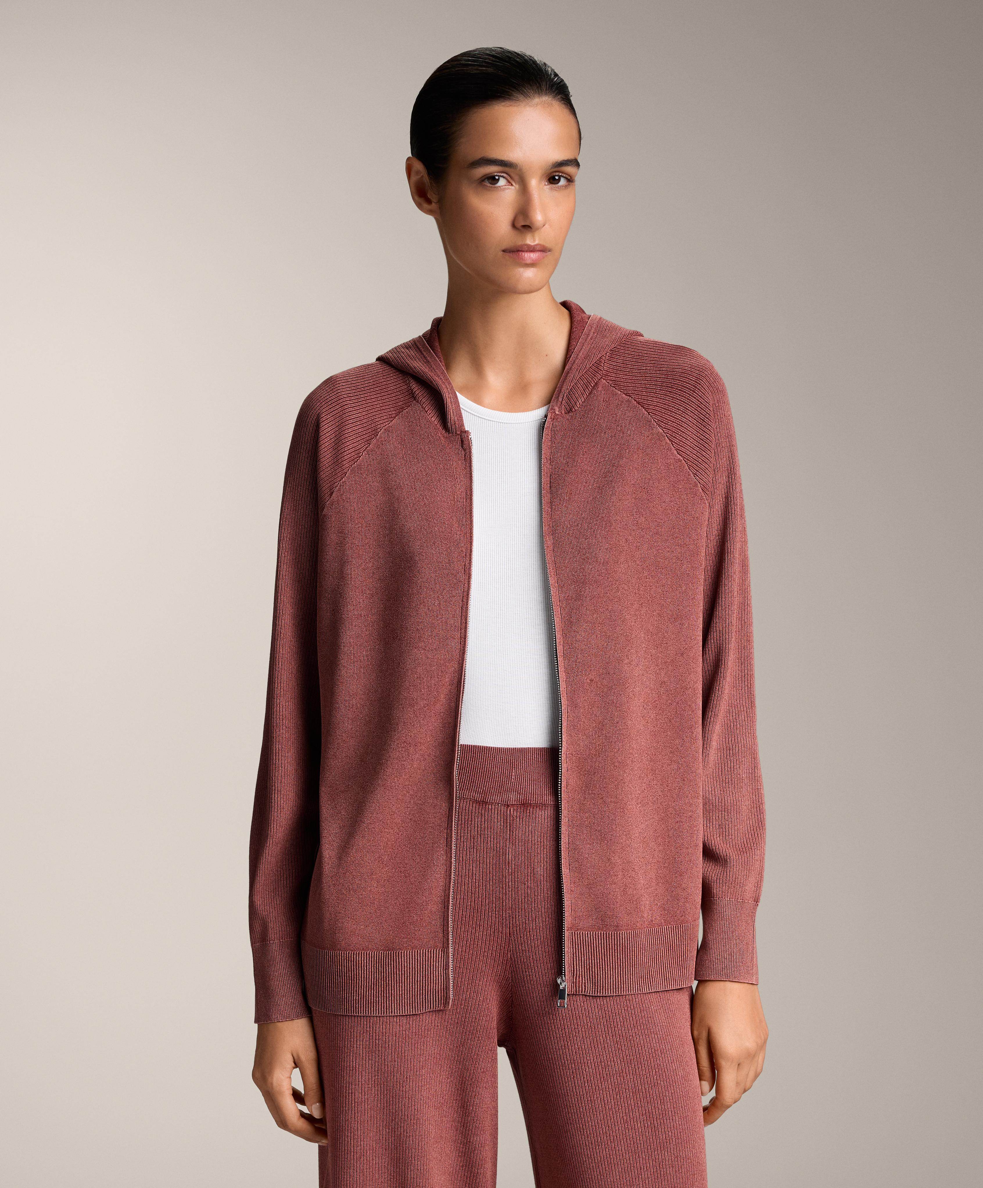 Duga pletena jakna s kapuljačom - Sniženja