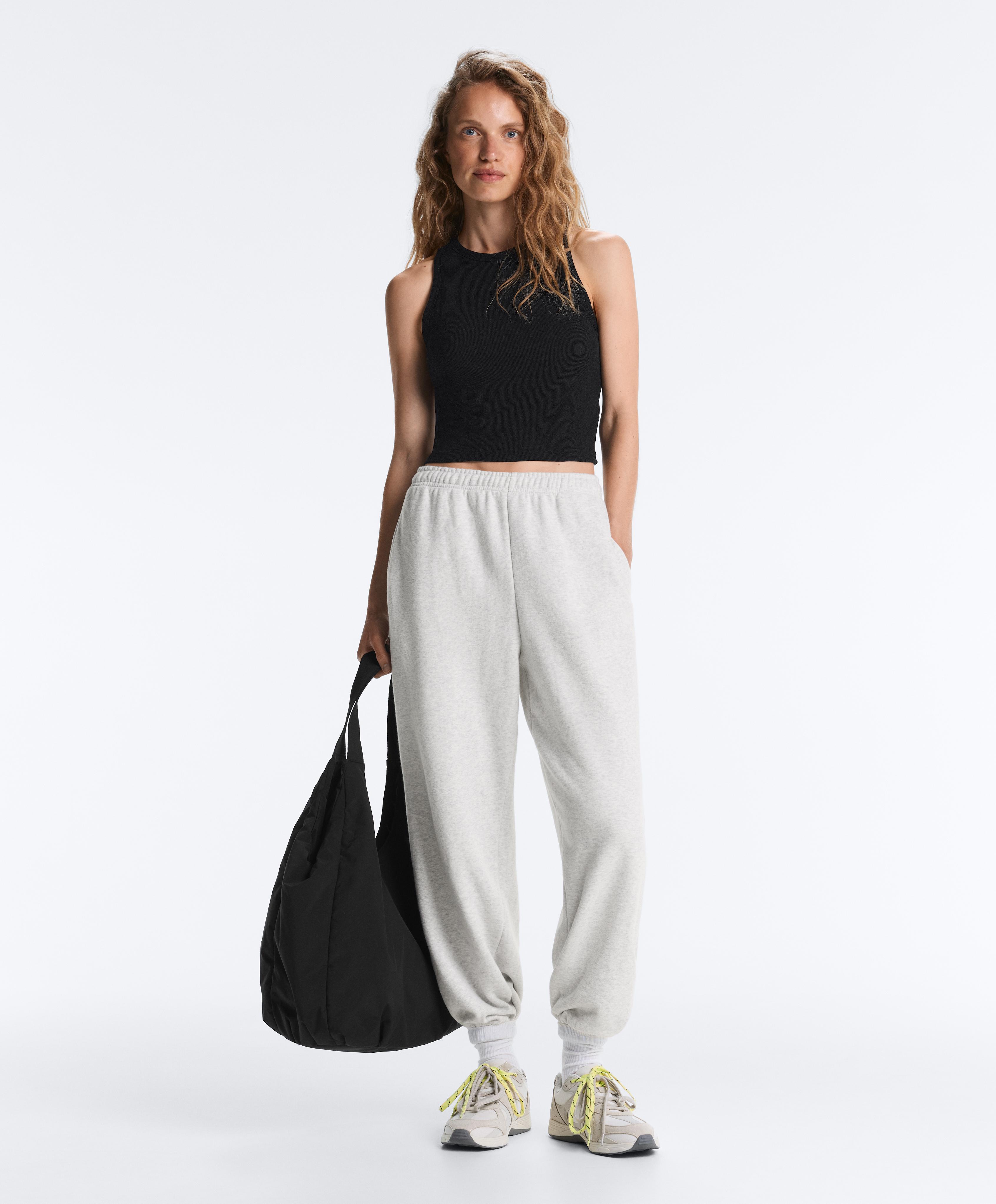 Rib modal blend long tank top