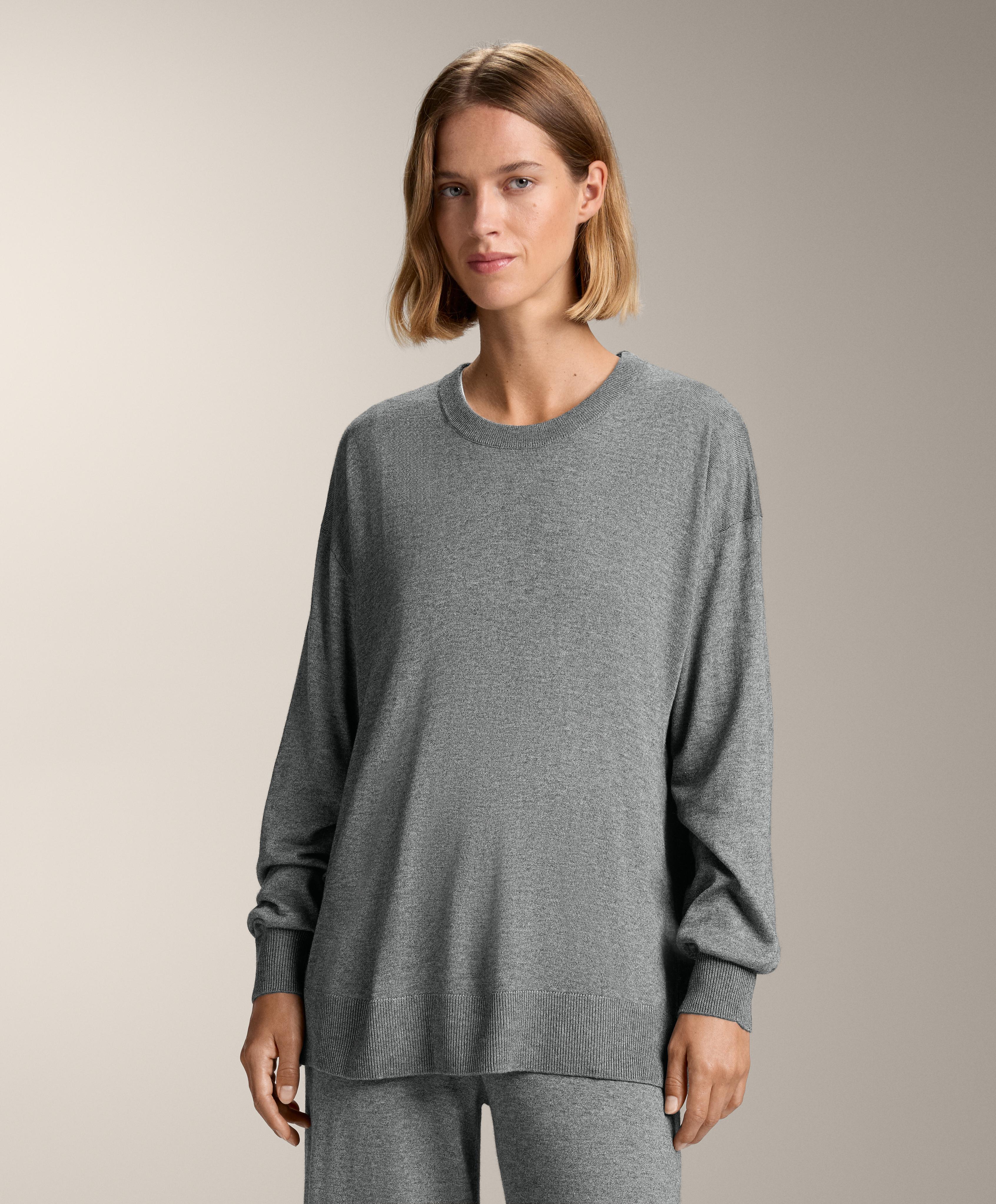 Jersey cuello redondo punto 10% cashmere