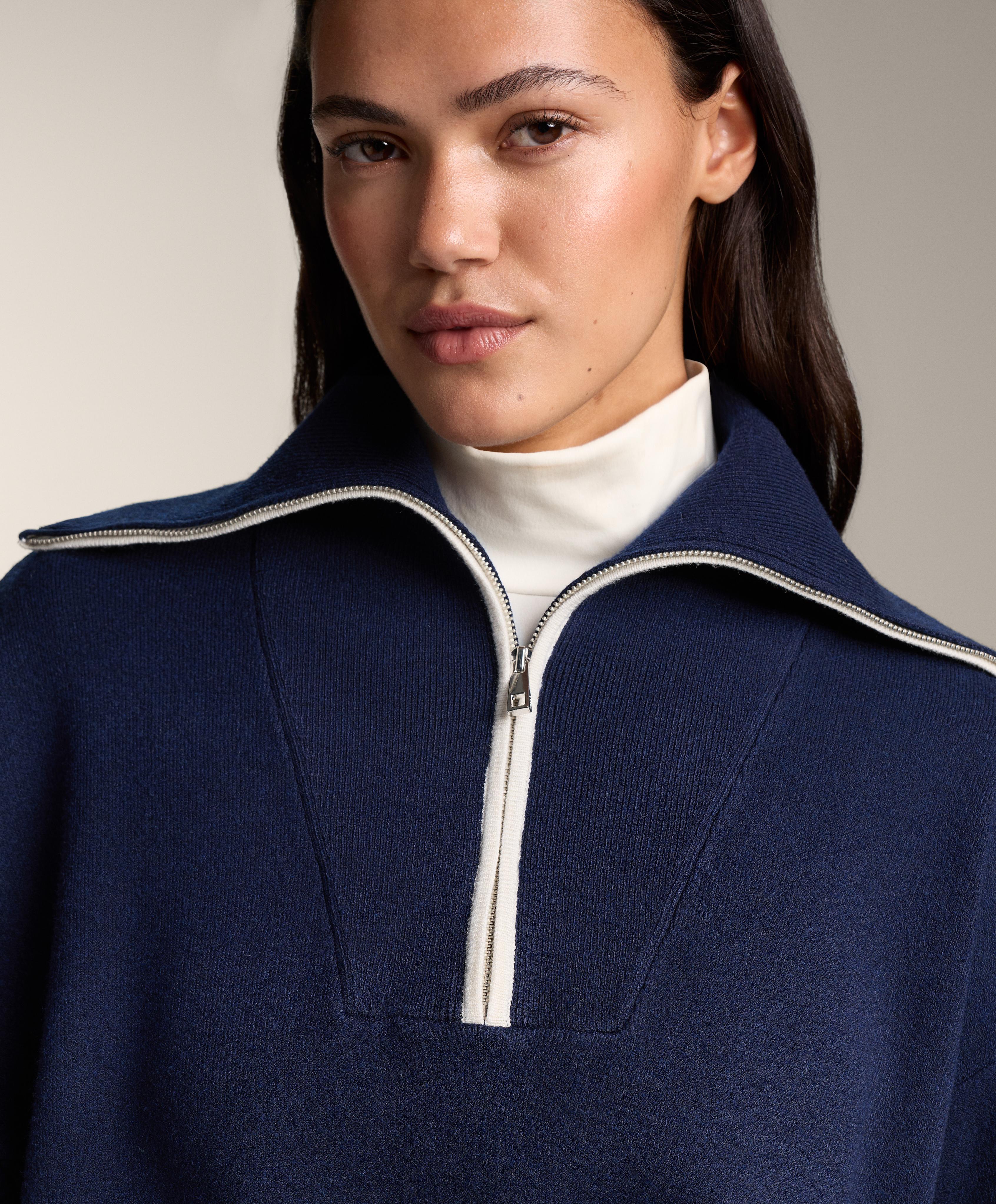 Half-zip high-neck jumper Half-zip high-neck jumper