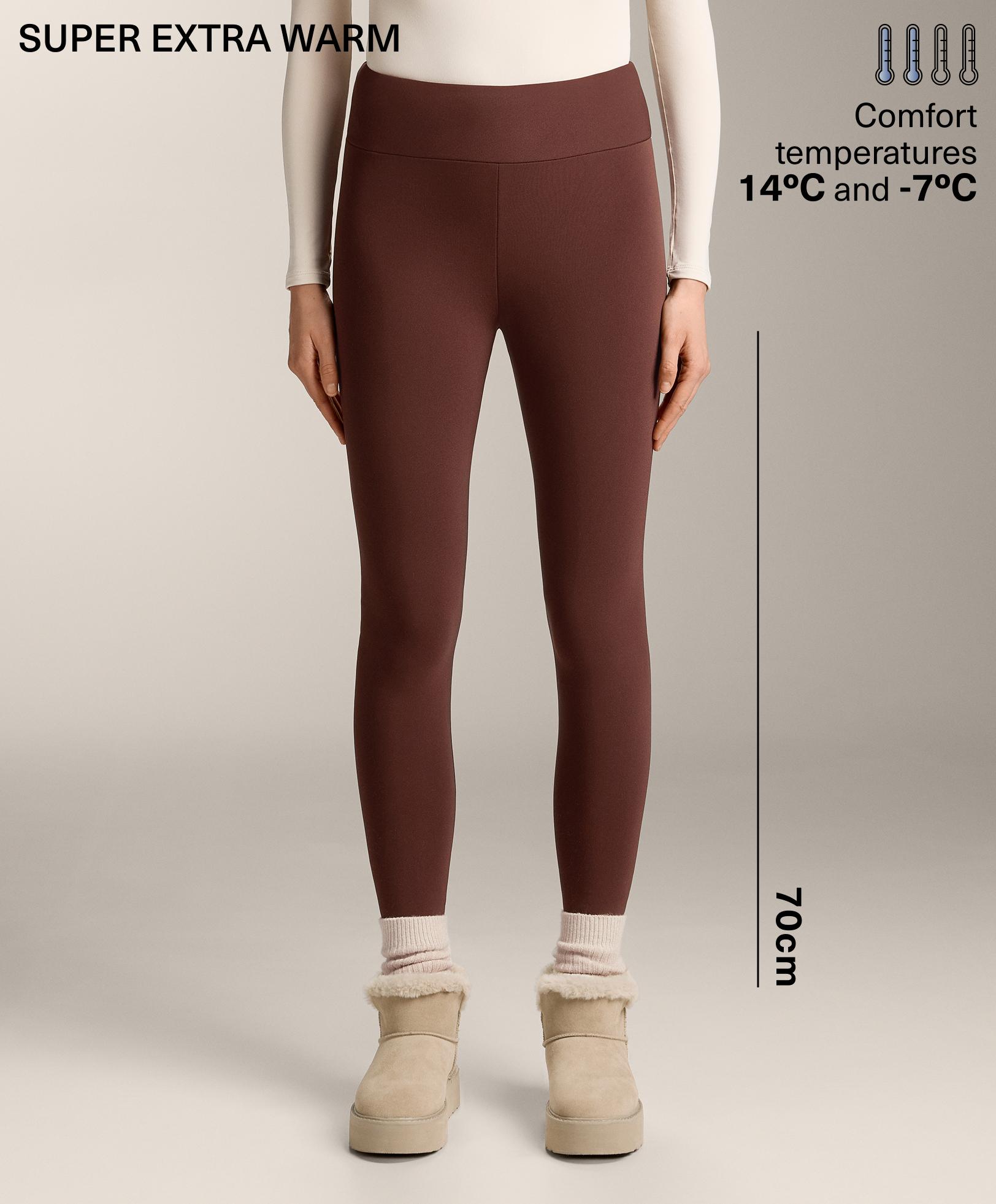 Клин панталон 7/8 с висока талия super extra warm безшевен 70 см