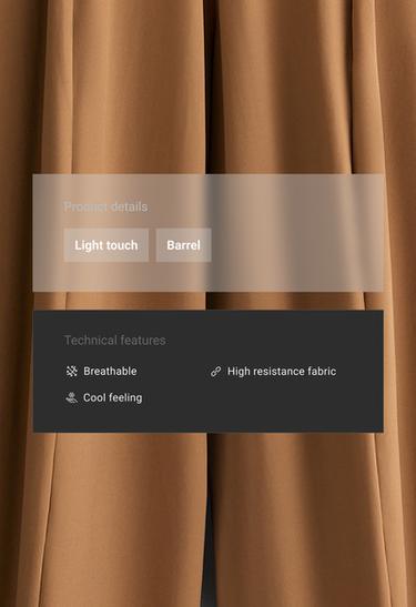 Light Touch high-rise long Barrel trousers — TOFFEE 2