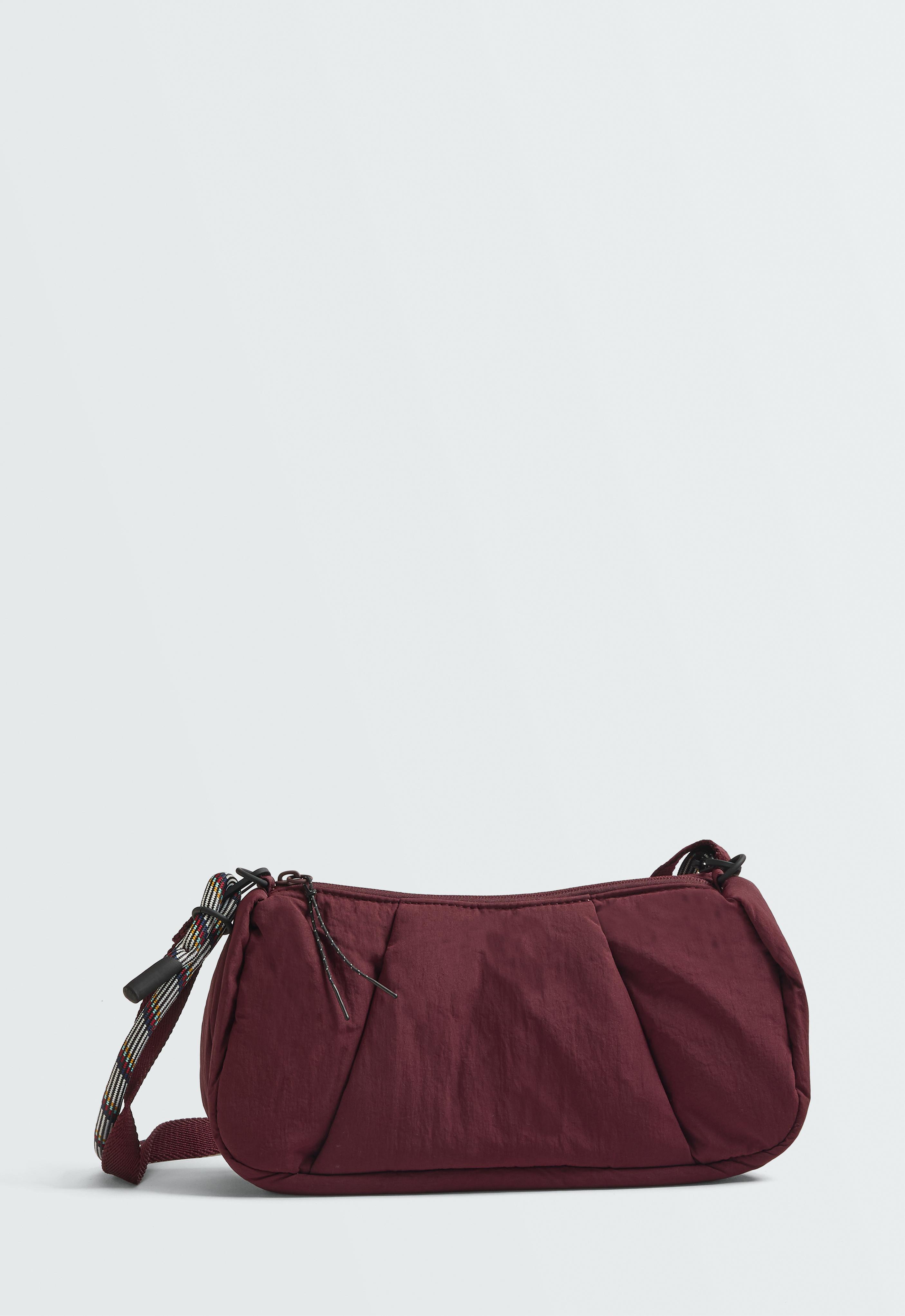 Padded crossbody bag — BURGUNDY