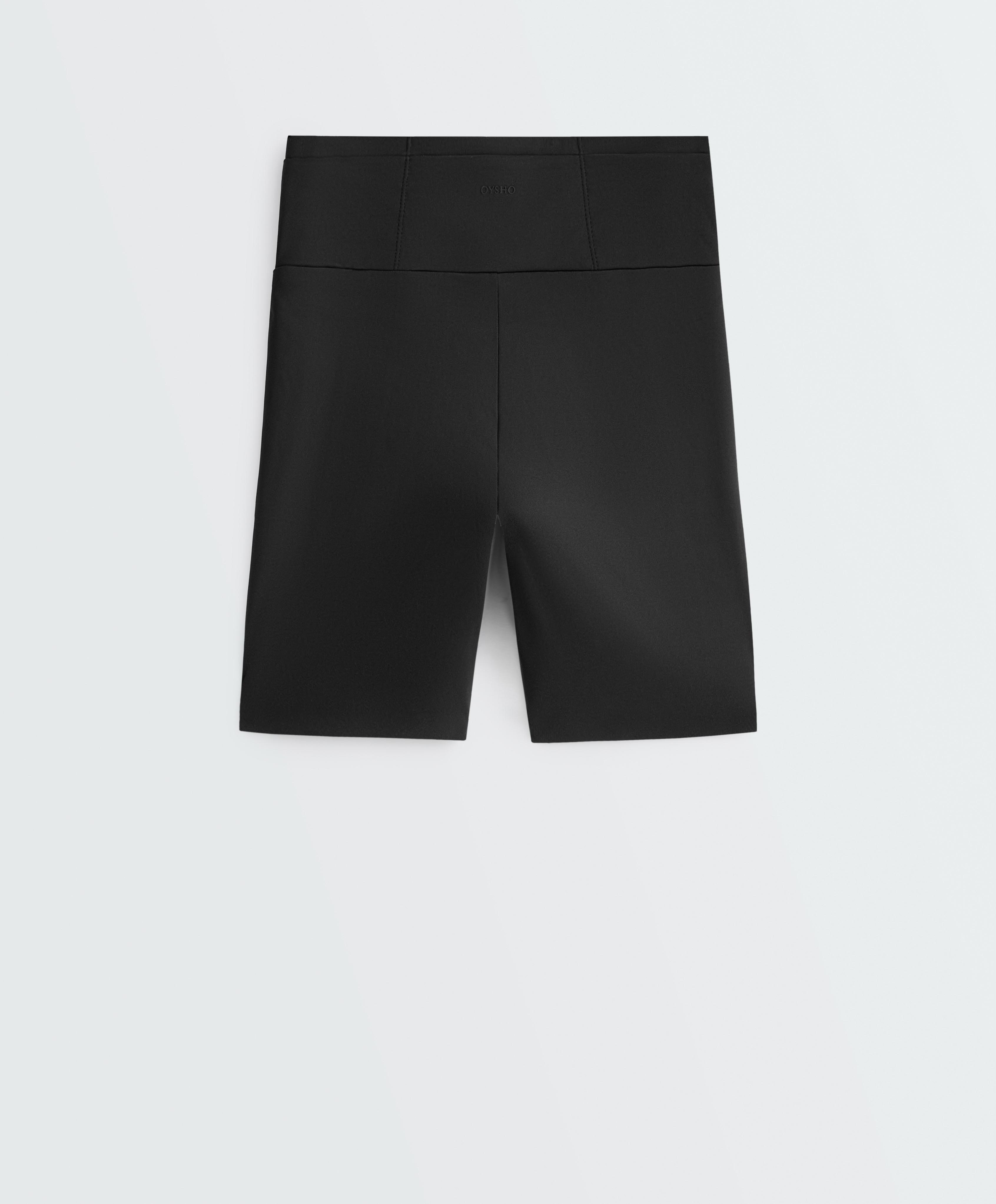 High-rise 15cm running cycle leggings — BLACK