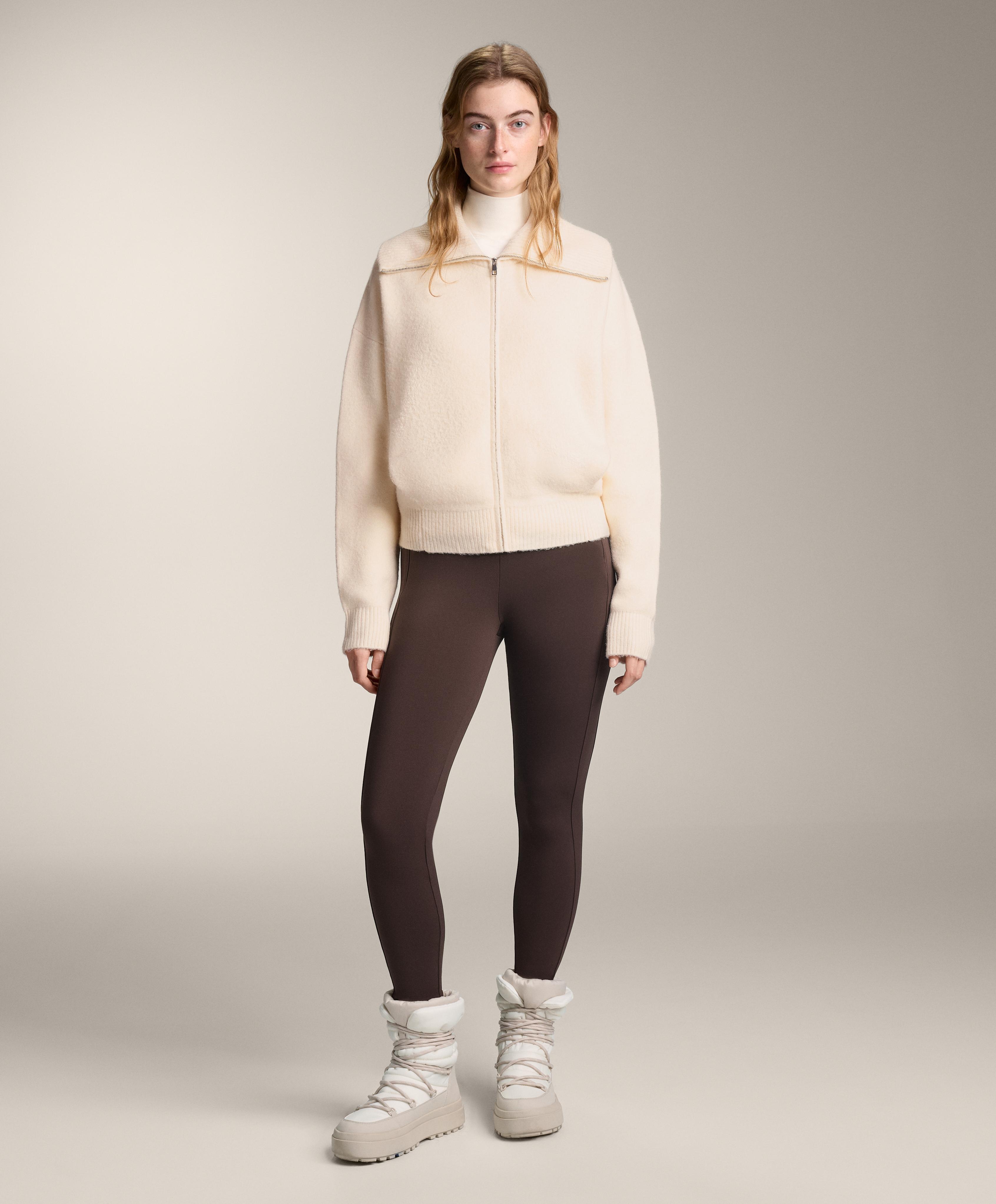 Veste en maille à col montant