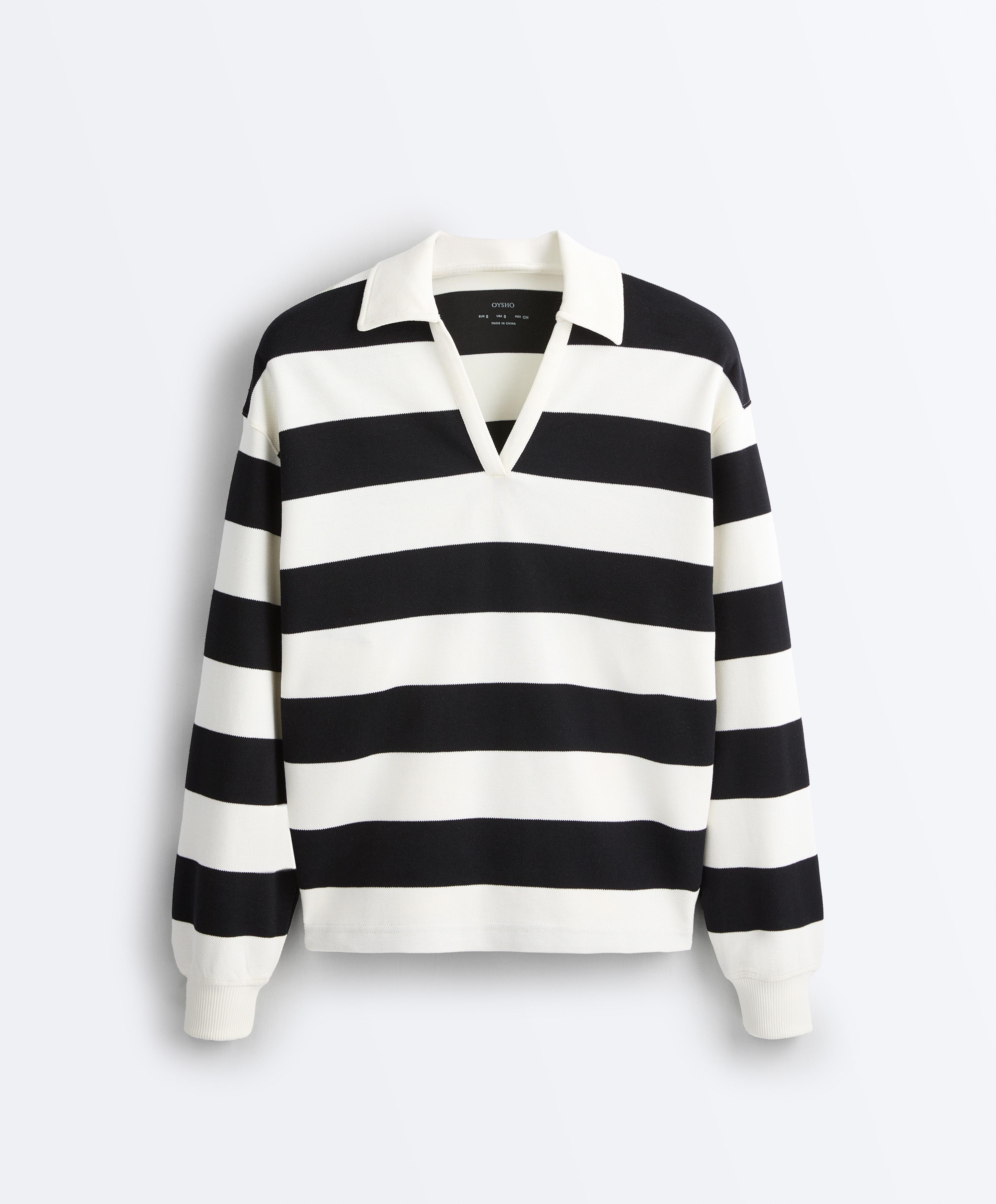 بولو مخطط بيكيه بالقطن