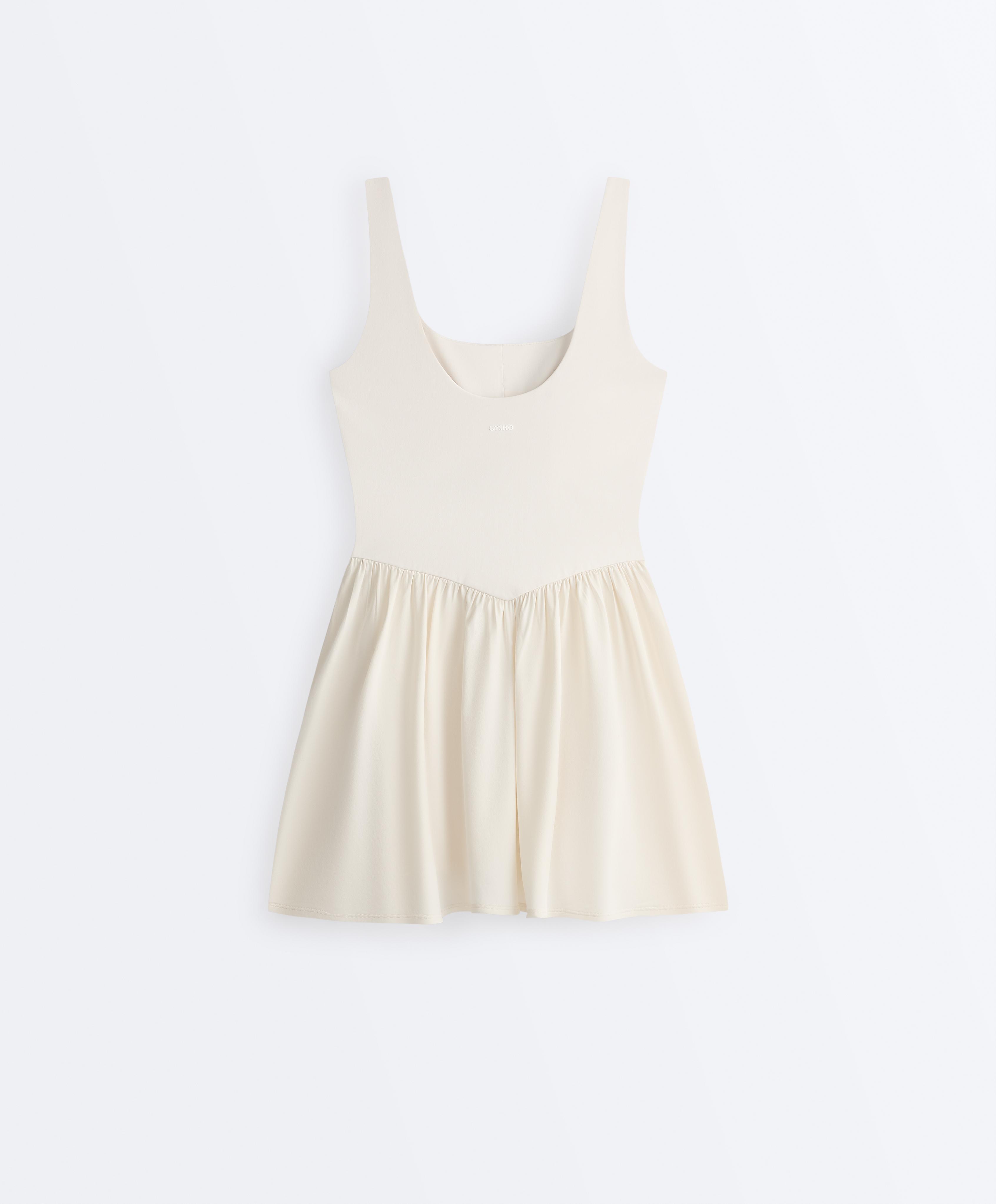 oysho white linen dress From Oysho