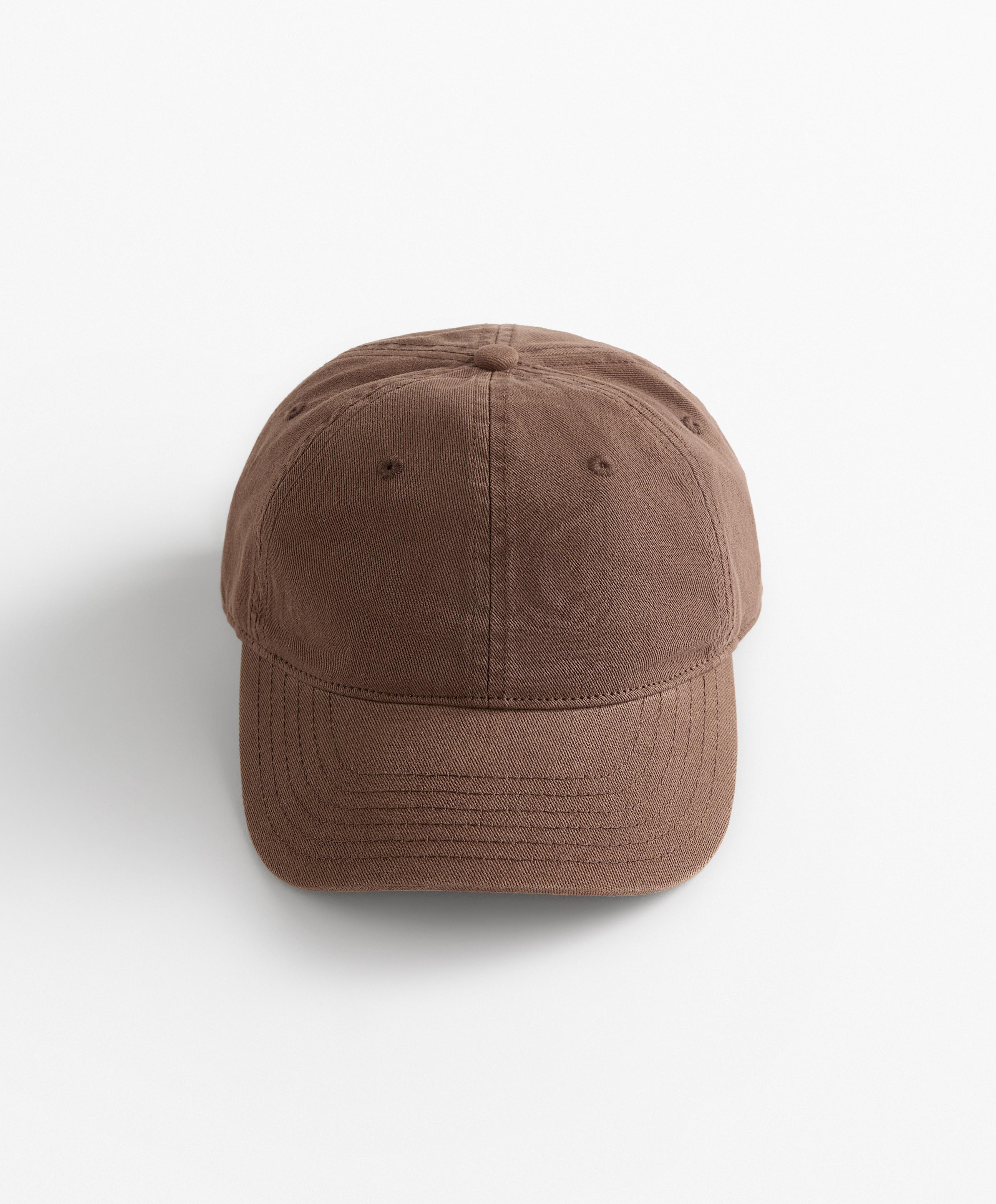 Washed-effect 100% cotton cap