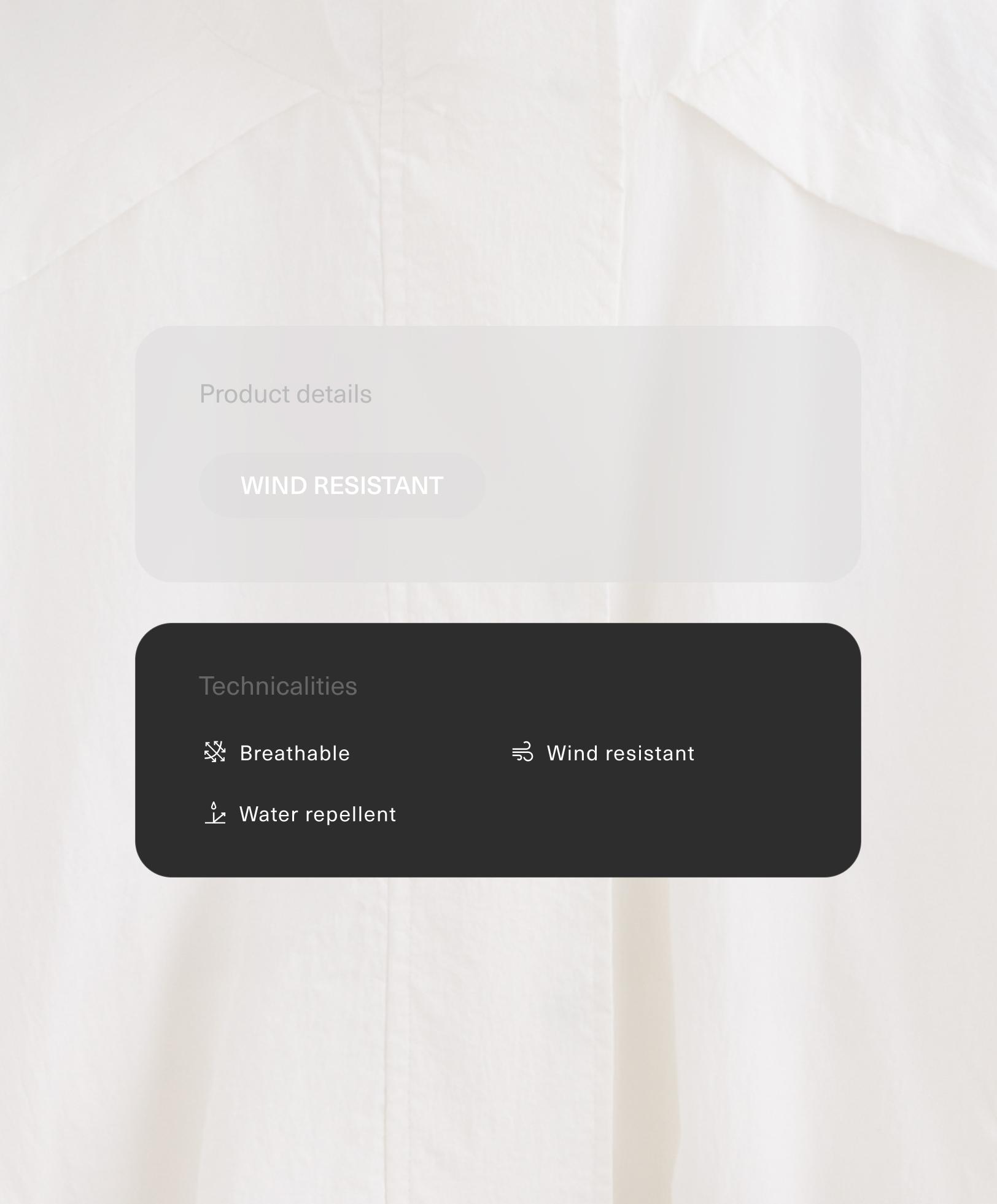 Късо яке Track с висока яка и водоотблъскващо покритие