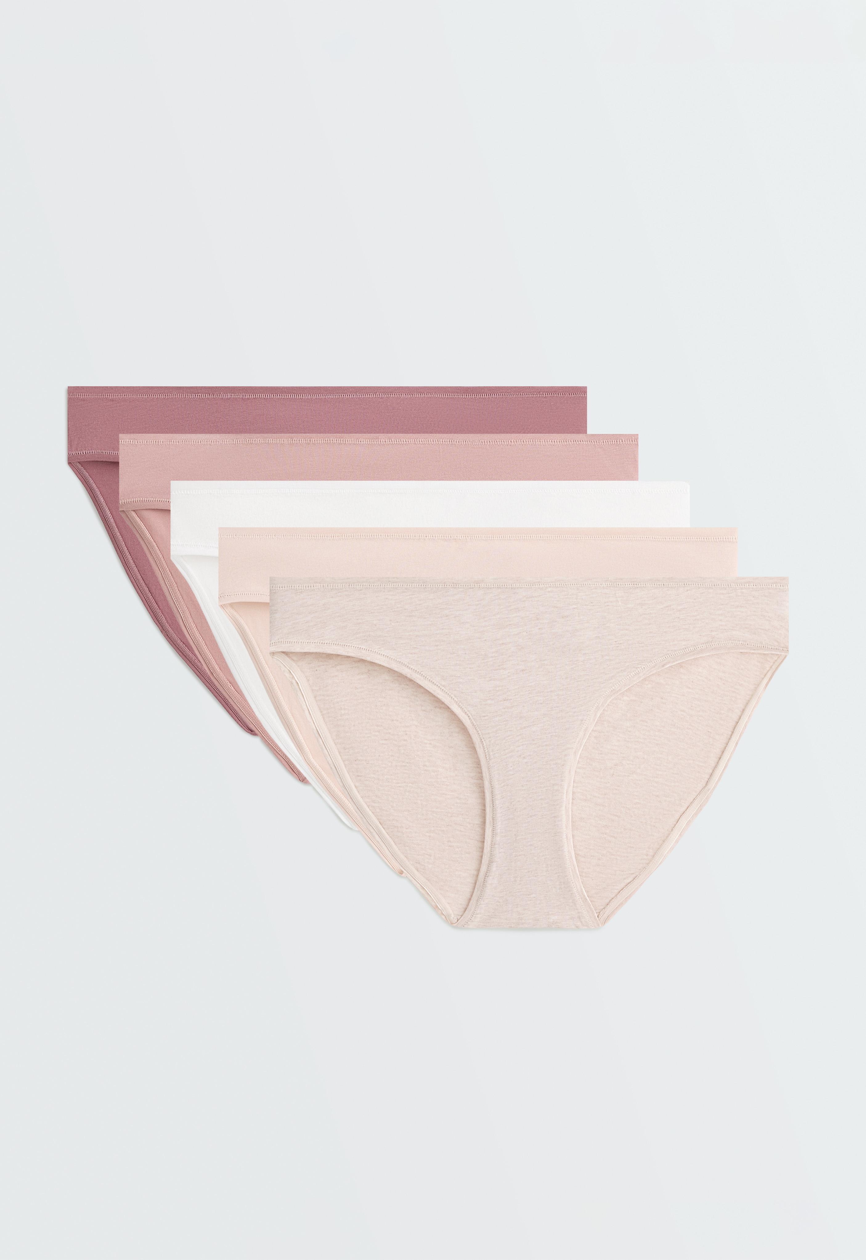 5 cotton blend classic briefs — PASTEL PINK