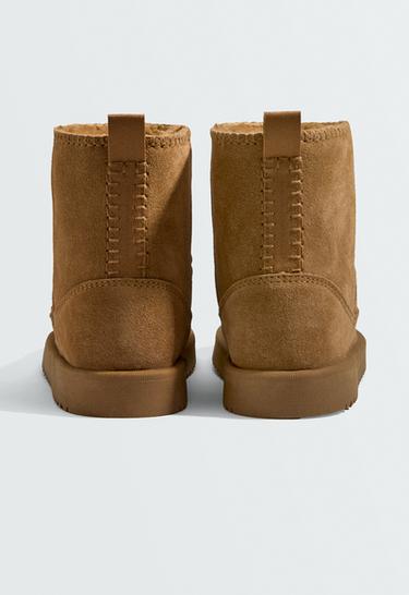 Leather ankle boots — COGNAC 5