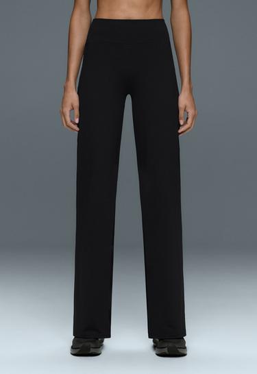 High-rise Comfortlux straight-leg trousers — BLACK 3