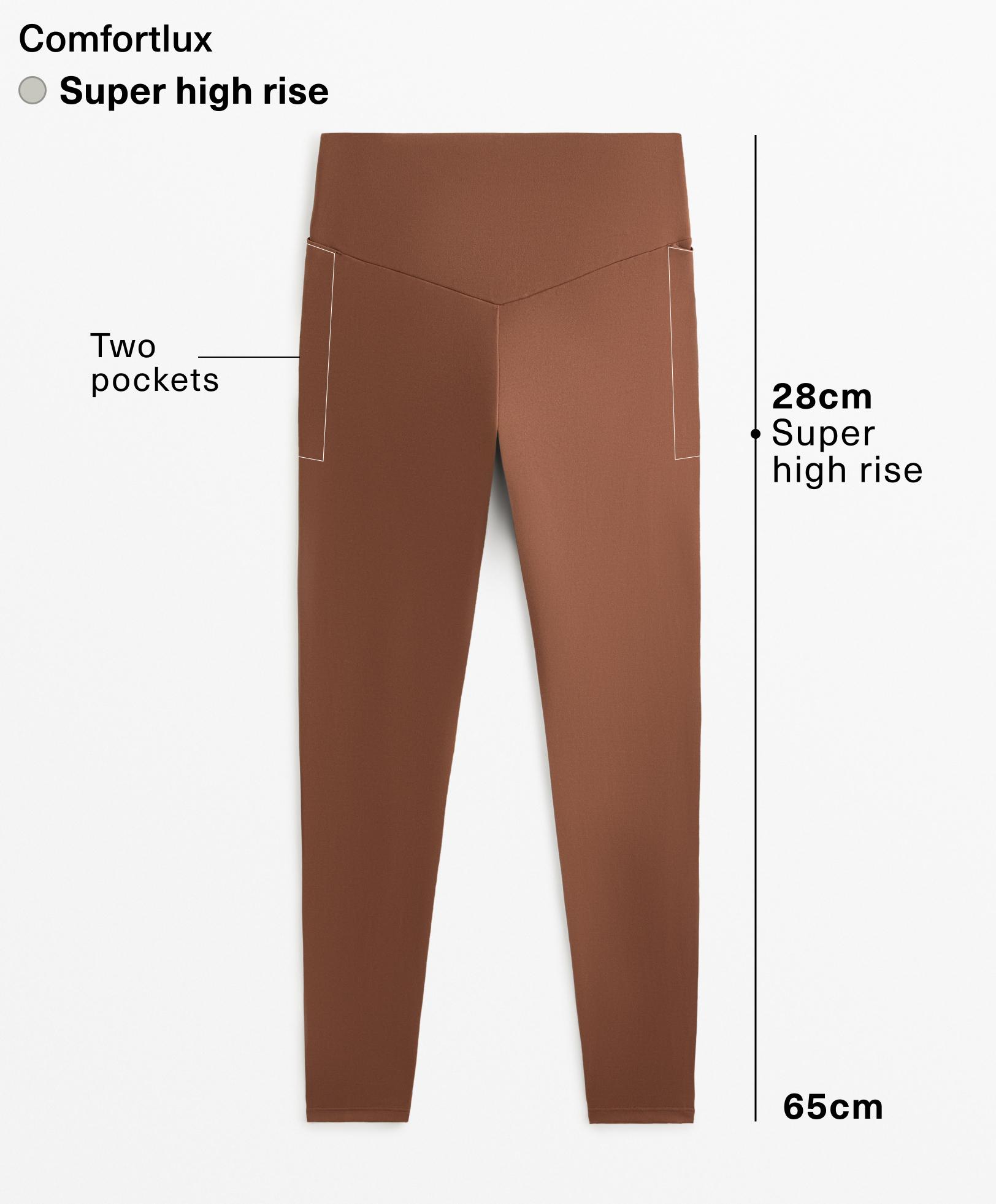 Comfortlux super high rise 65cm ankle-length leggings with pockets