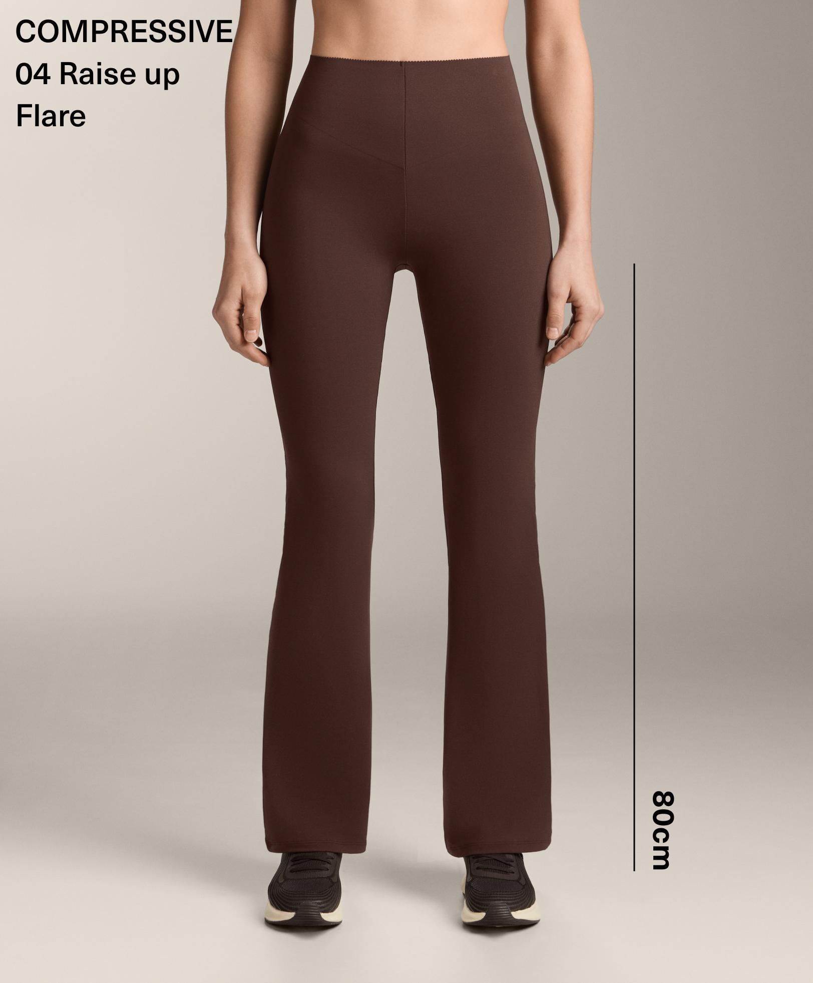 High-rise Compressive Raise Up Flare Trousers