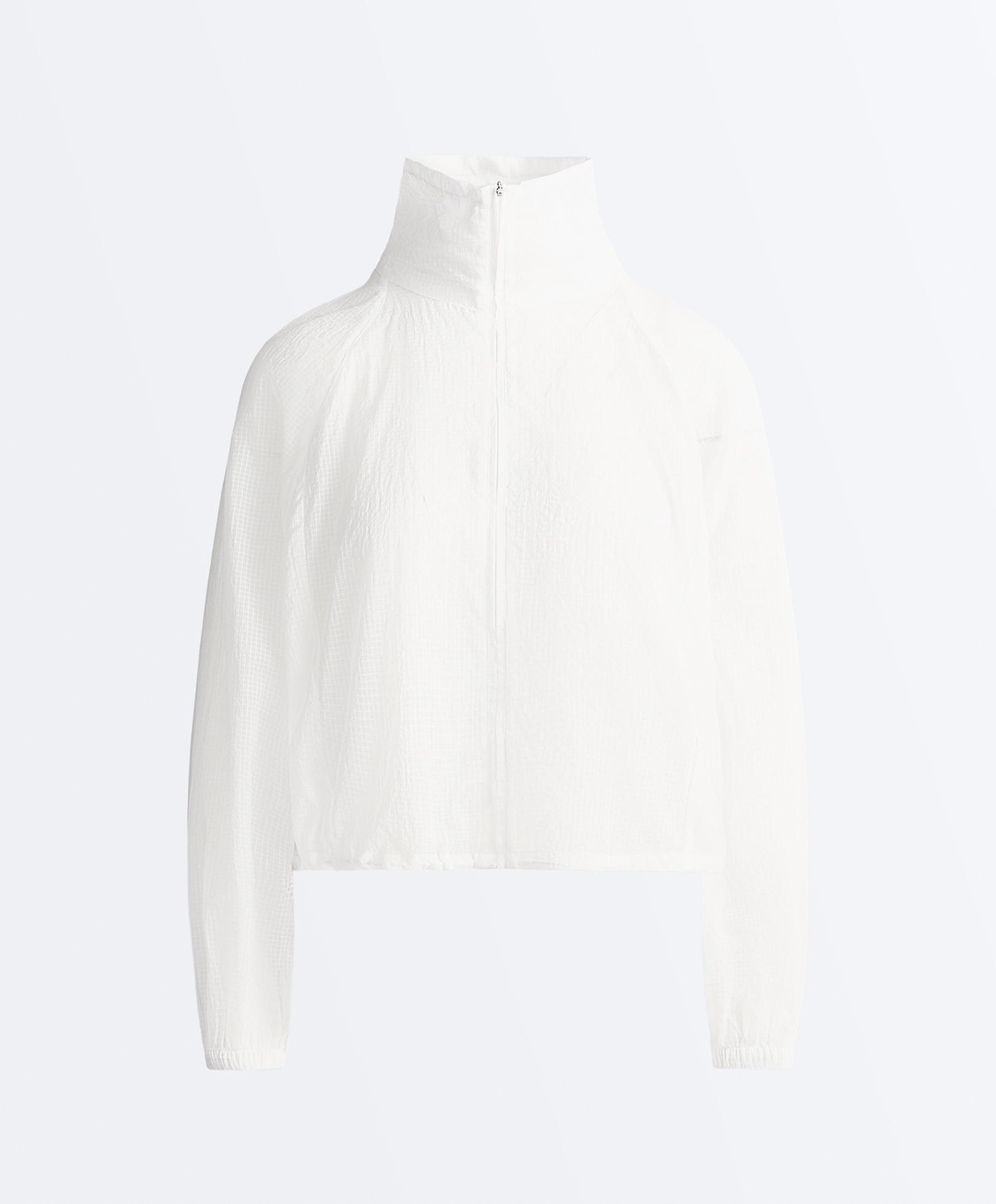 Check track jacket — WHITE