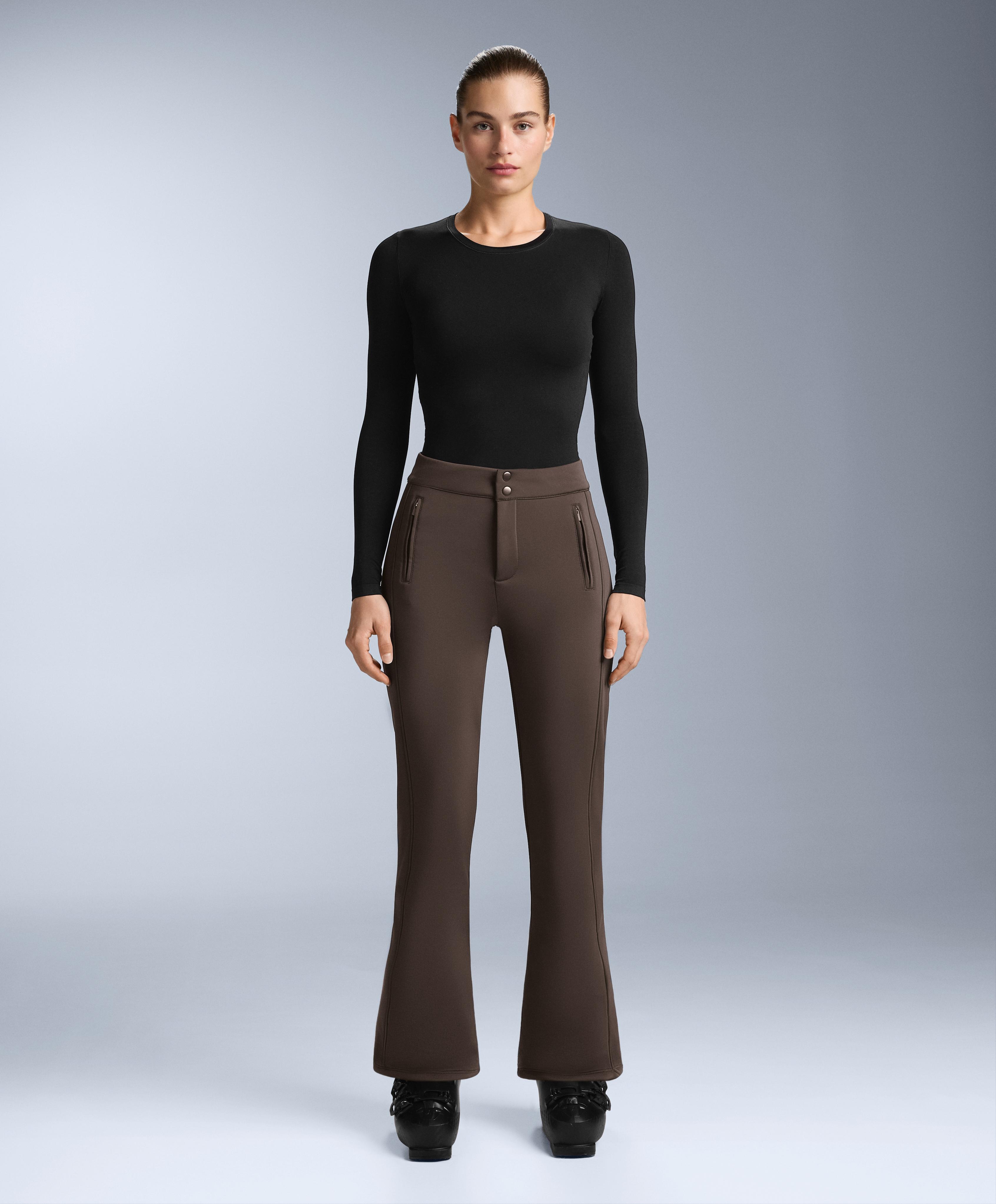 Seamless thermal base layer T-shirt — BLACK