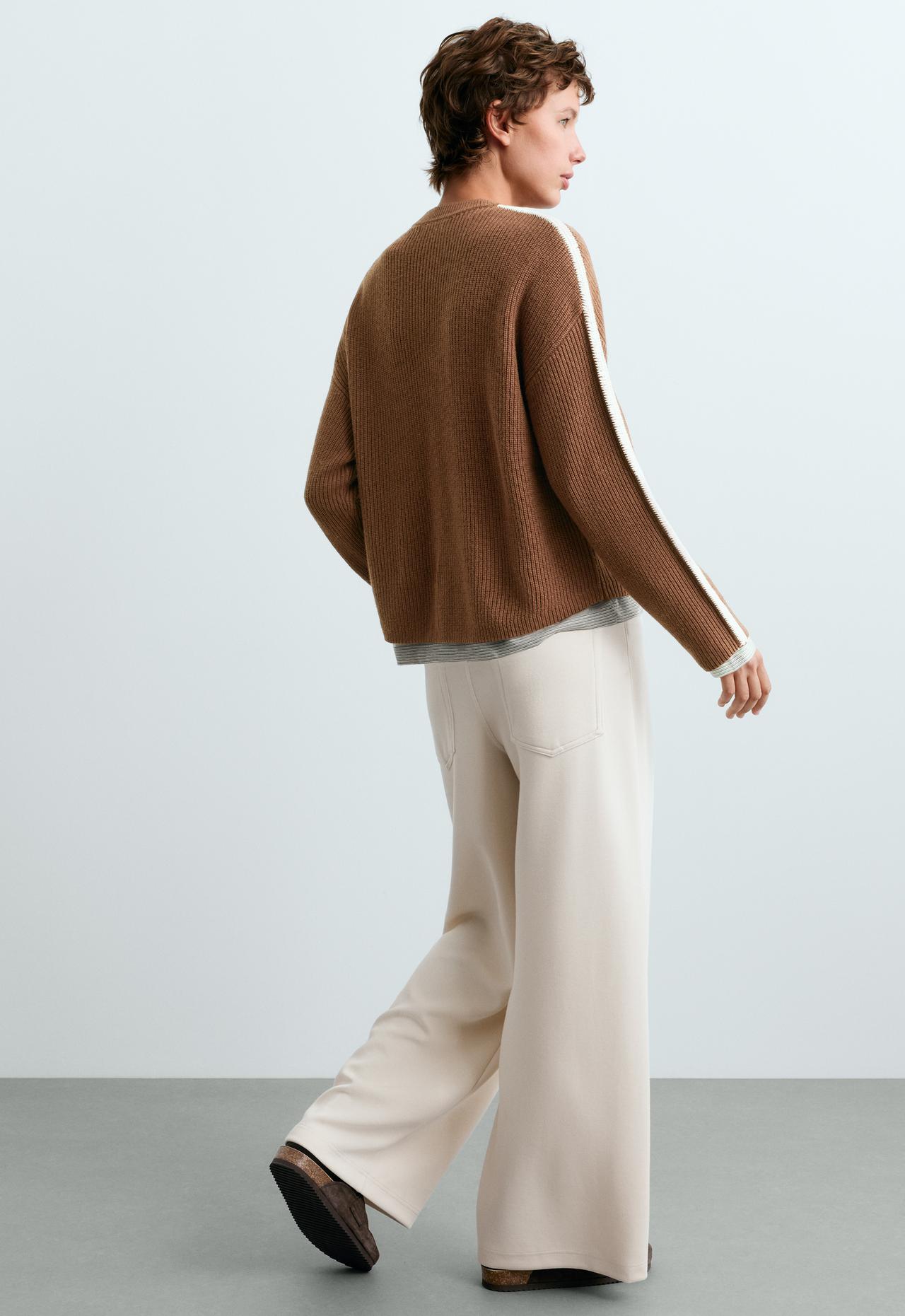 20% wool knit jumper piping — EARTH