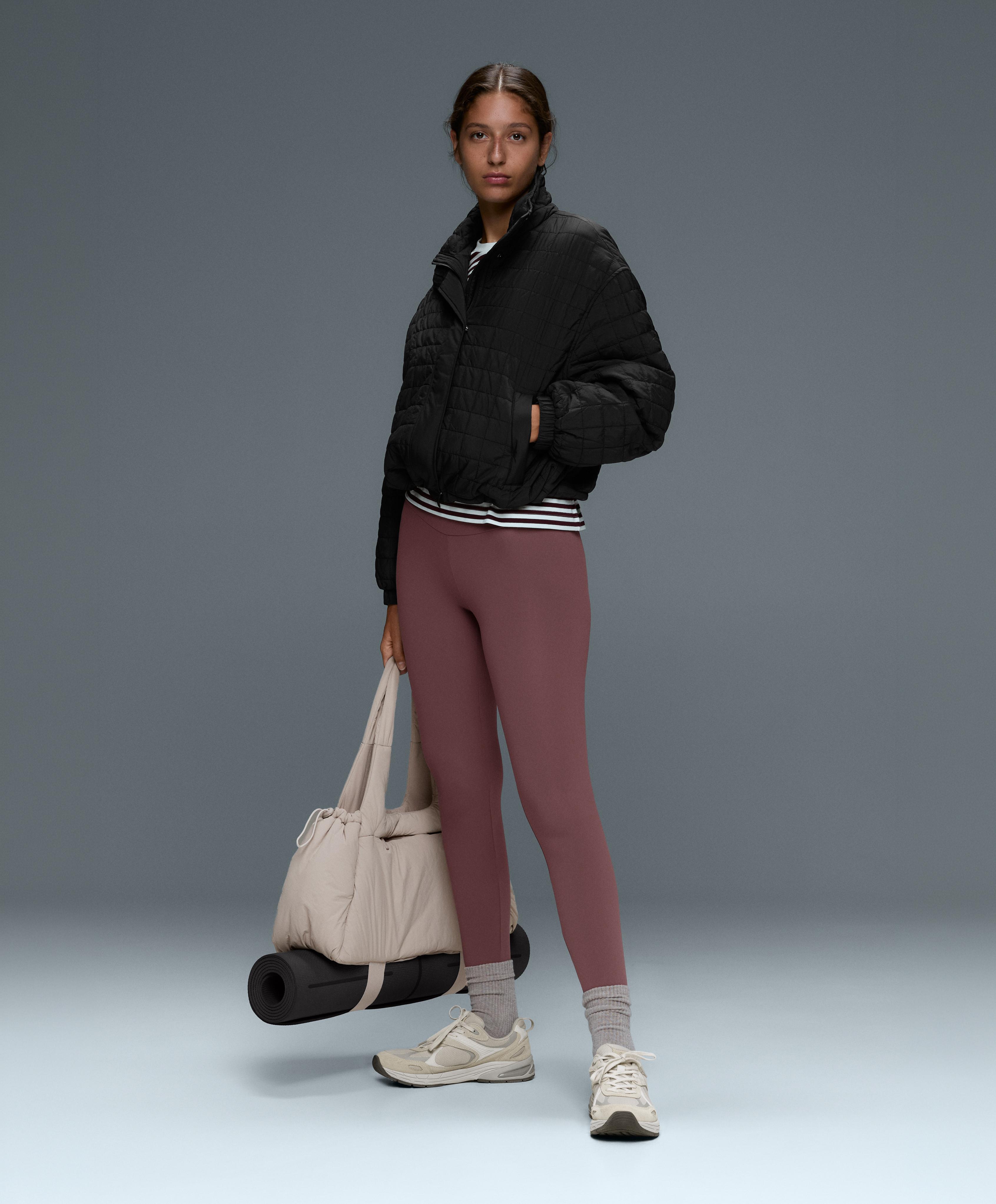Comfortlux high-waisted ankle-length leggings — MAUVE-TAUPE
