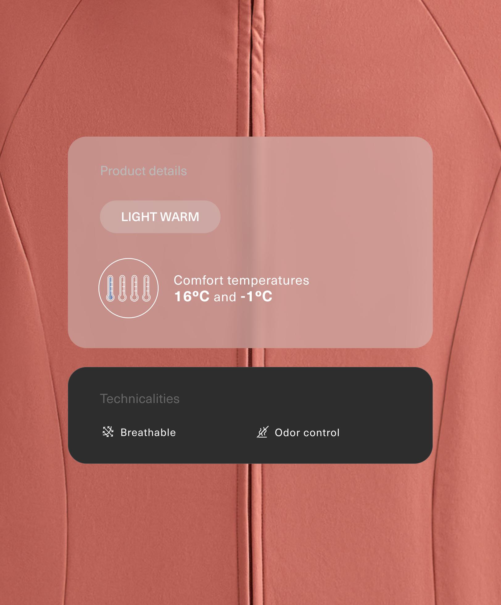 Light warm technical jacket