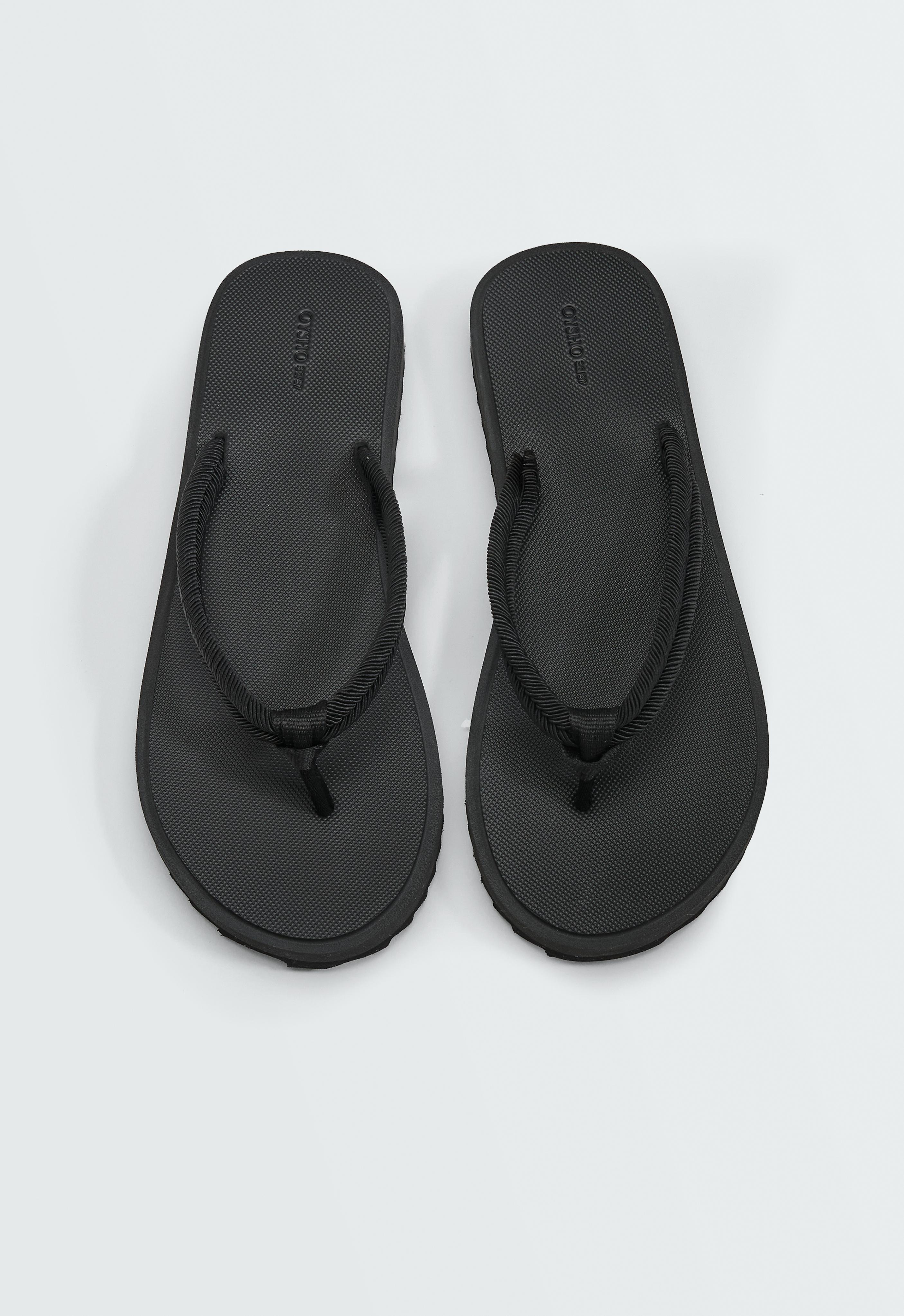 Badesandalen mit geflochtenen Seil-Details - Sale Badesandalen mit geflochtenen Seil-Details - Sale