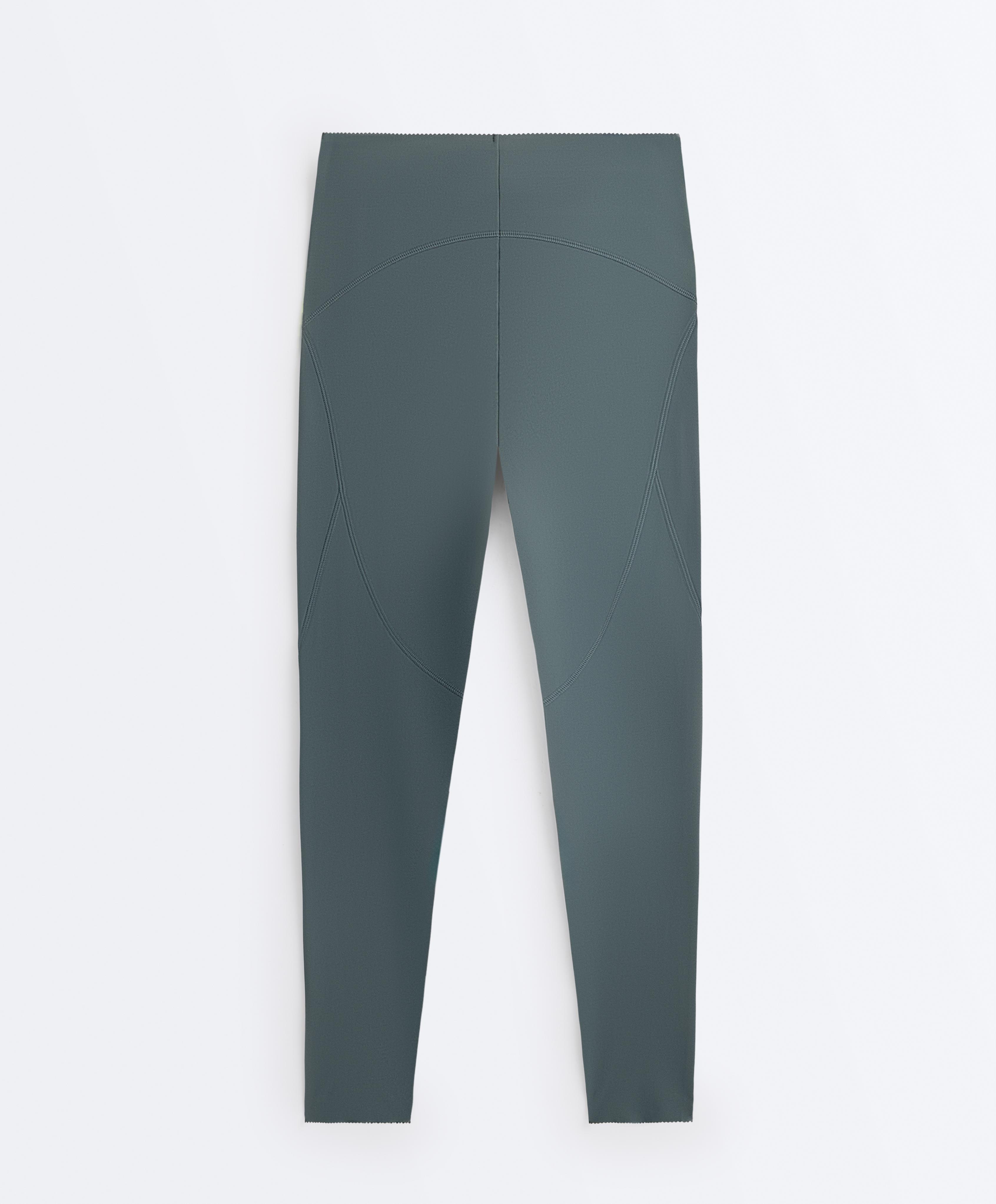 Compressive high rise ankle-length basic leggings - Sale