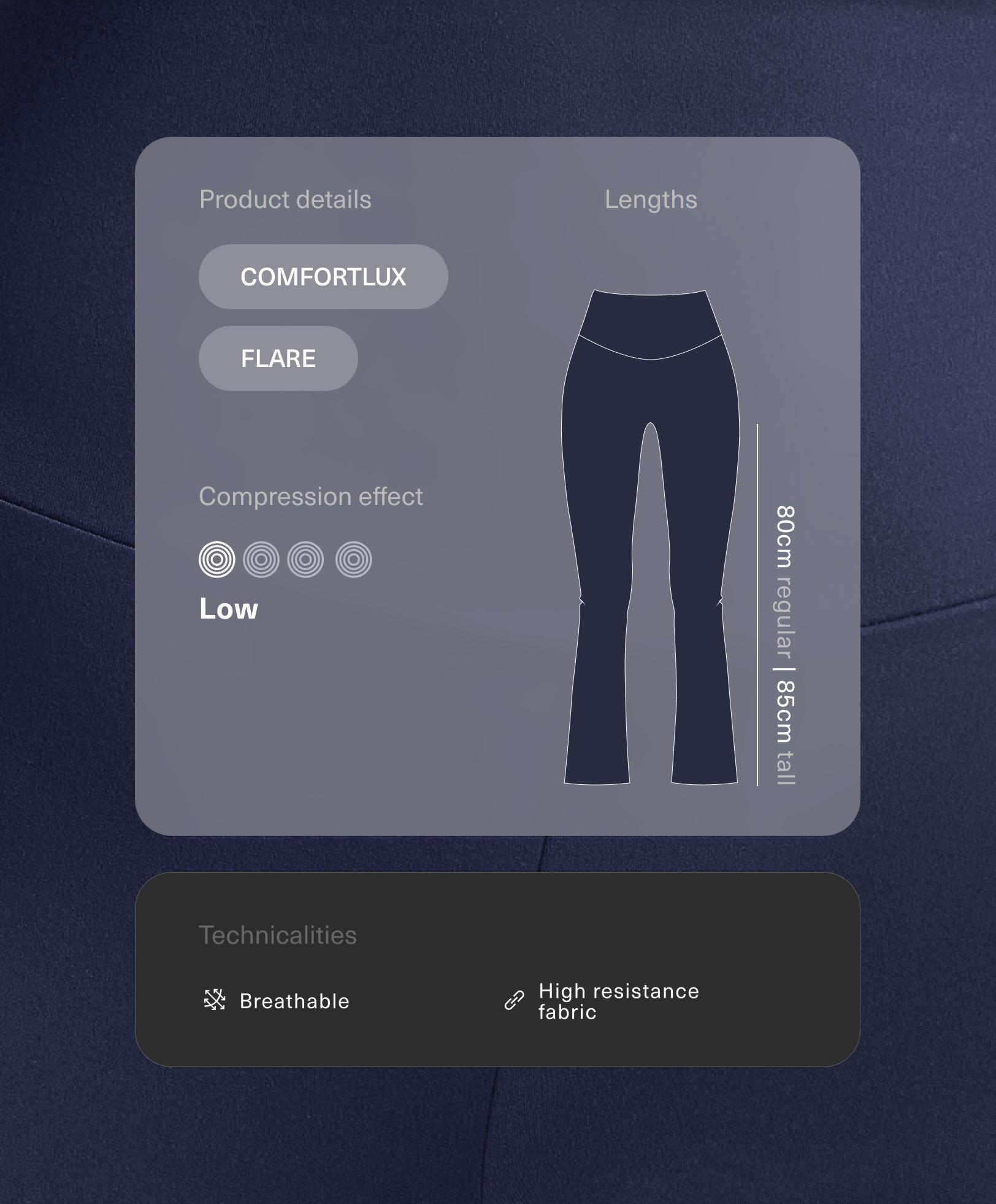 Comfortlux high rise Flare pantolon