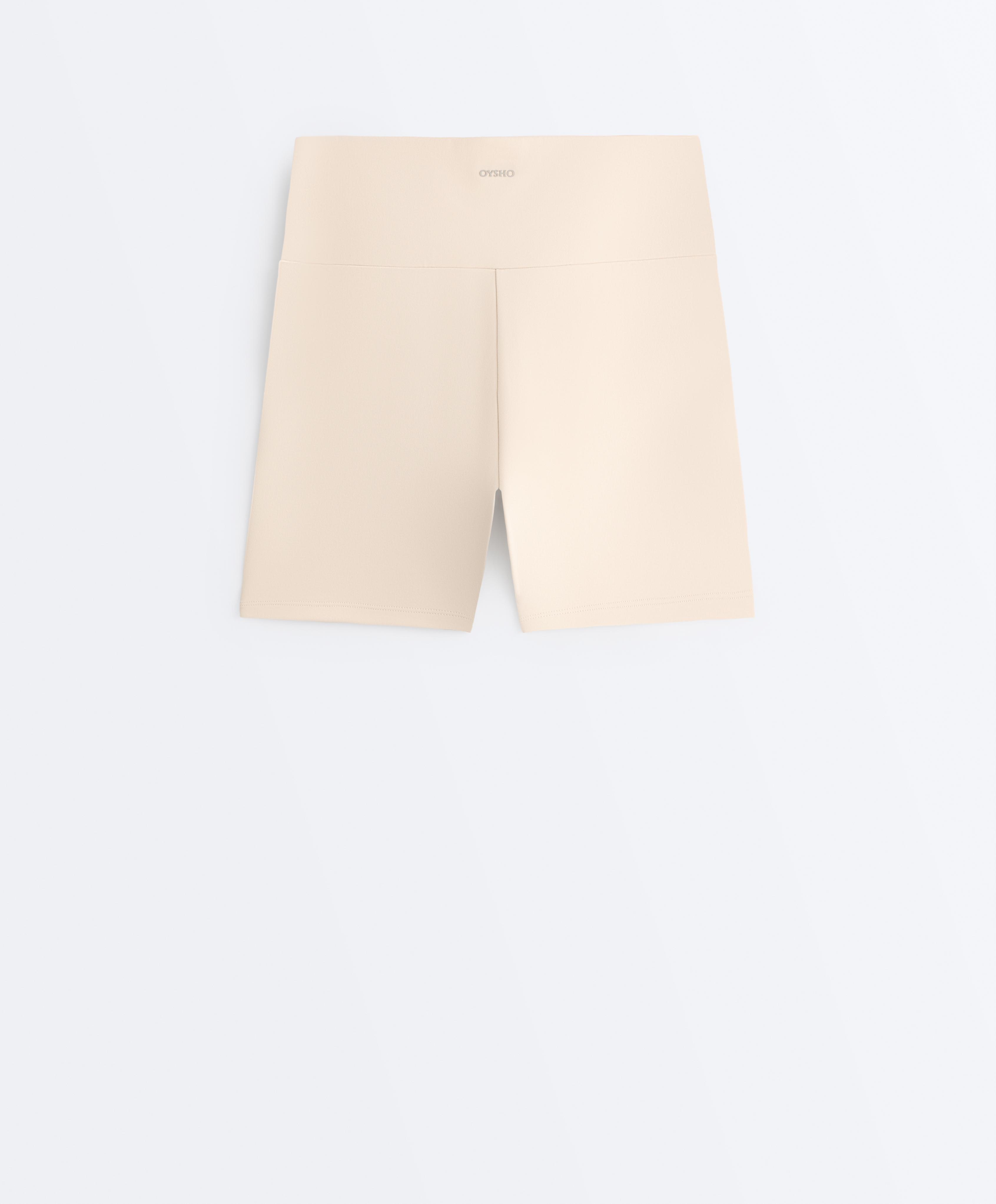 Comfortlux high-waisted 10cm hot pants — SAND