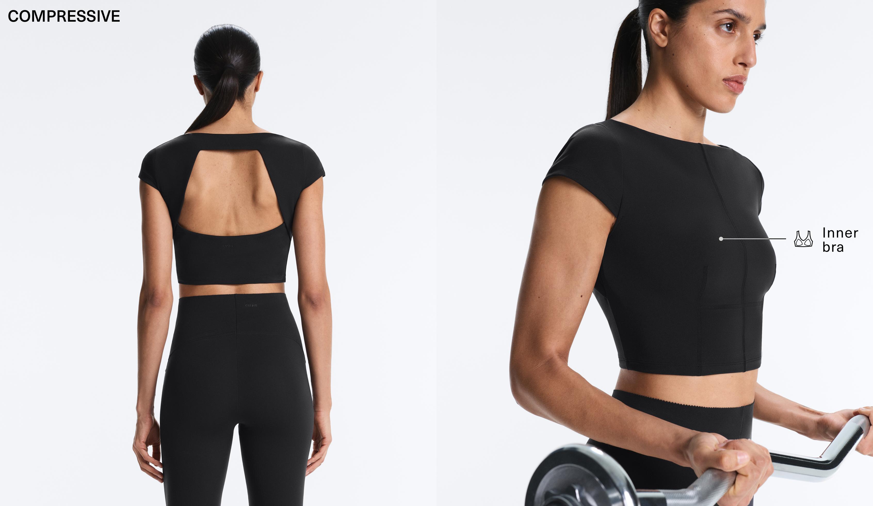 Seamed Compressive tank top