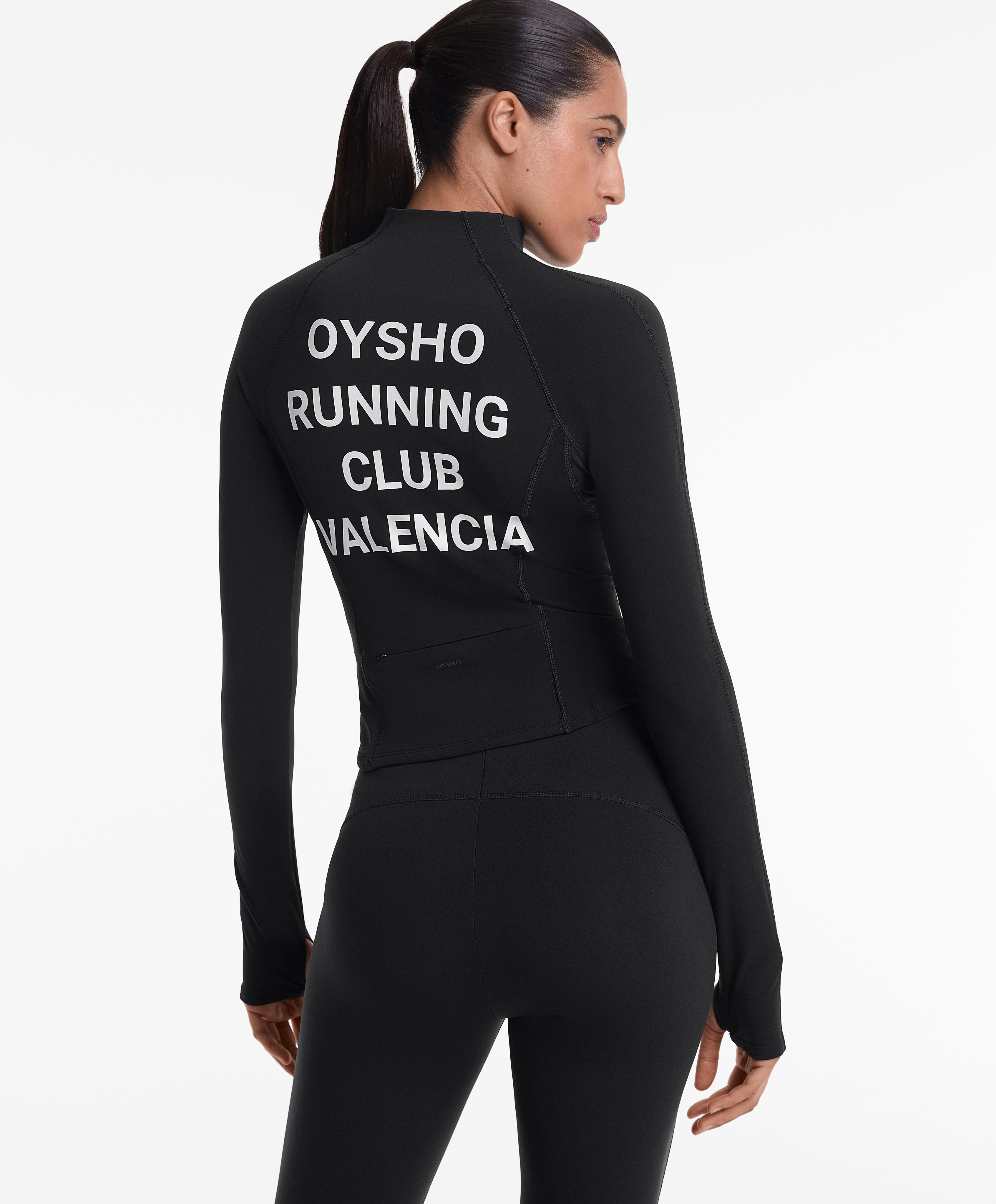 Oysho Running Club Valencia light warm technical jacket with seams Oysho Running Club Valencia light warm technical jacket with seams