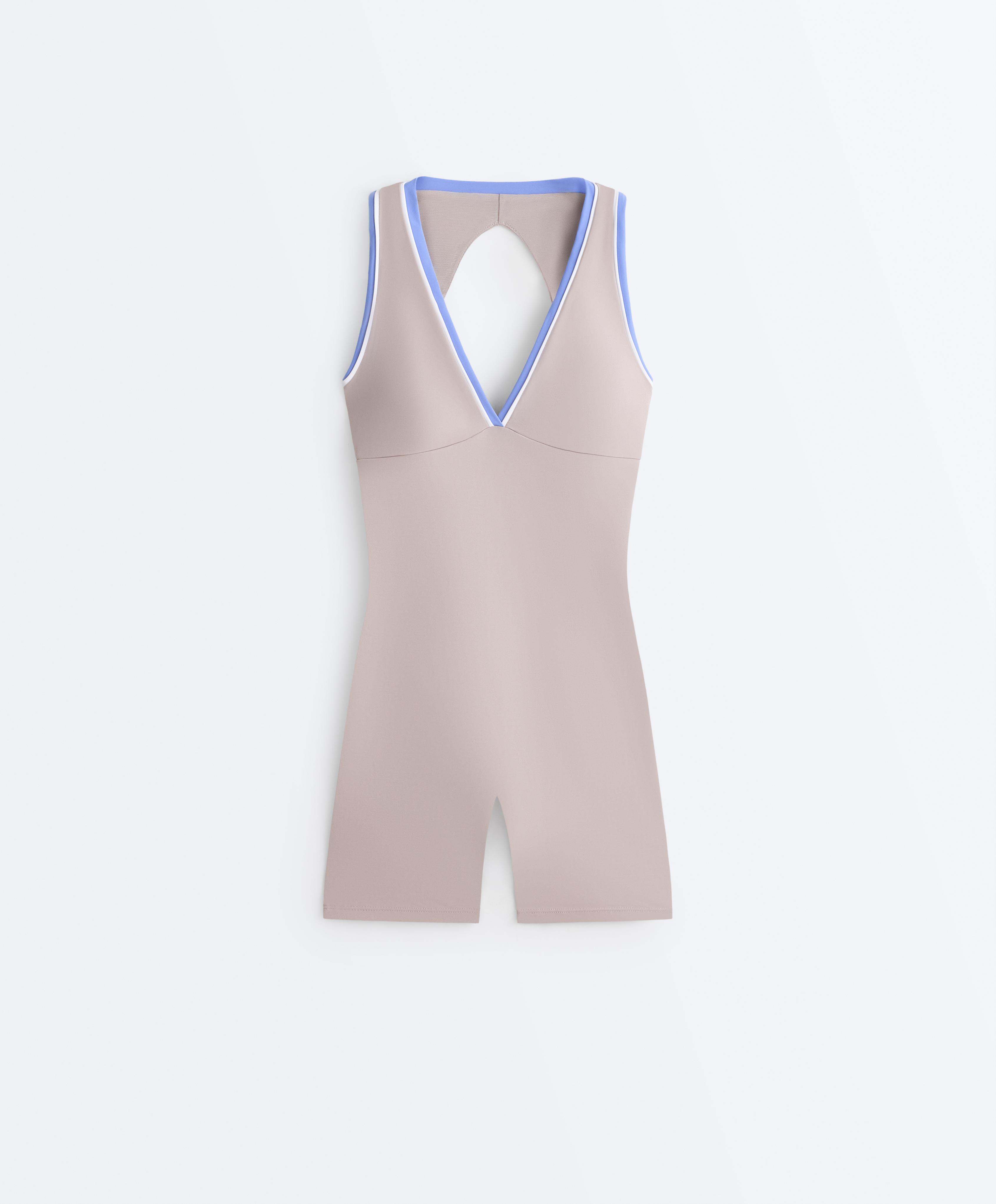 Contrast Compressive short jumpsuit - Sale