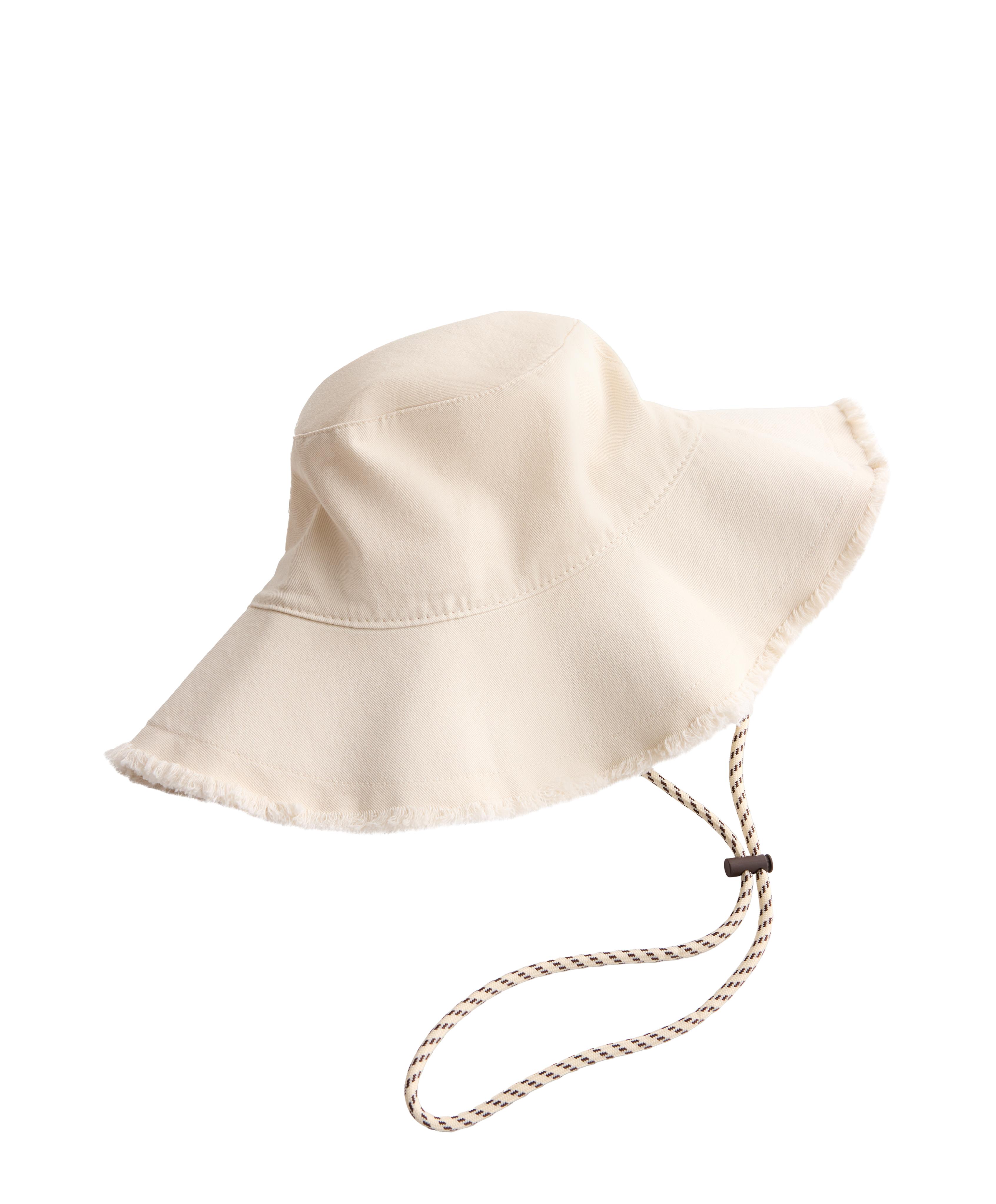 100% cotton bucket hat — PALE BEIGE