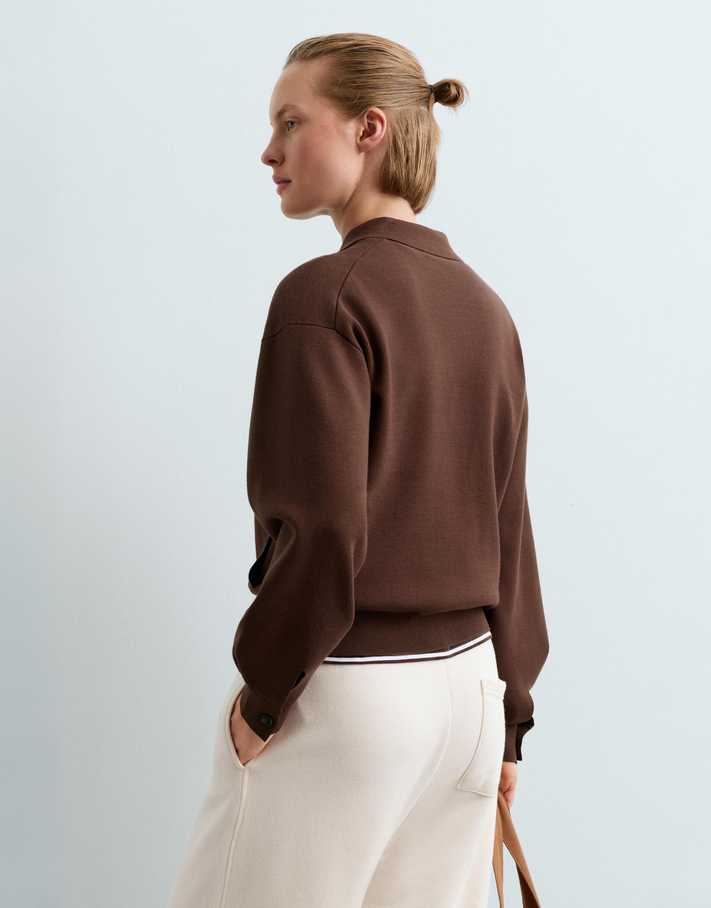 Knit polo jacket — COCOA